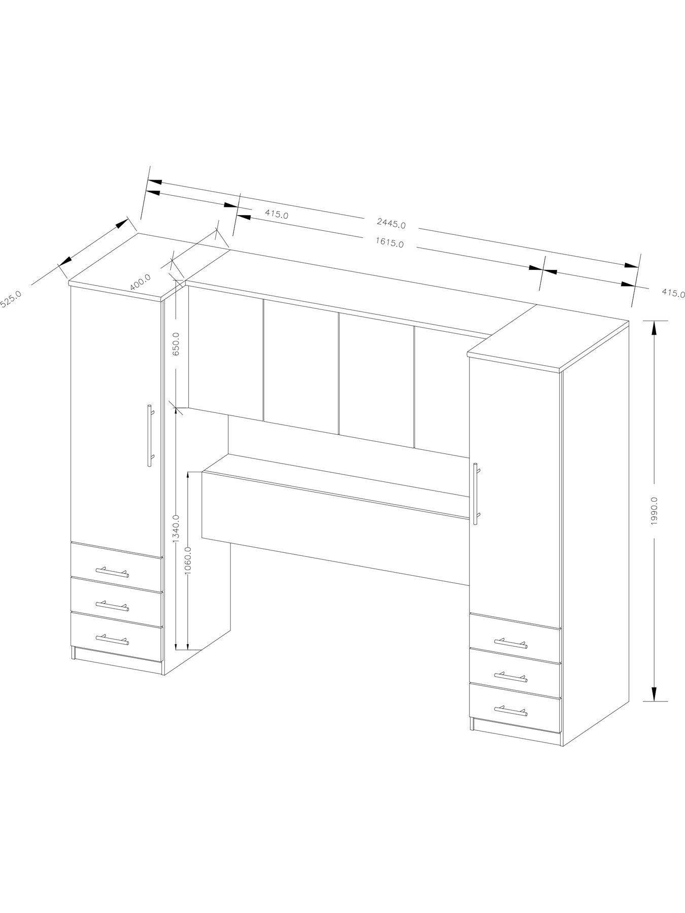  image of the-very-collection-prague-overbed-unit-fscregnbspcertified