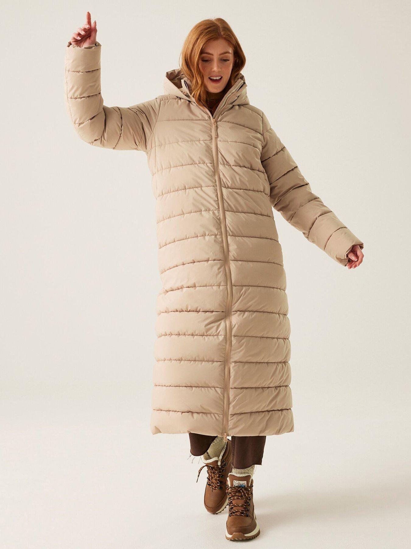 undefined Womens Elender Baffled/Quilted Jacket-TAUPE