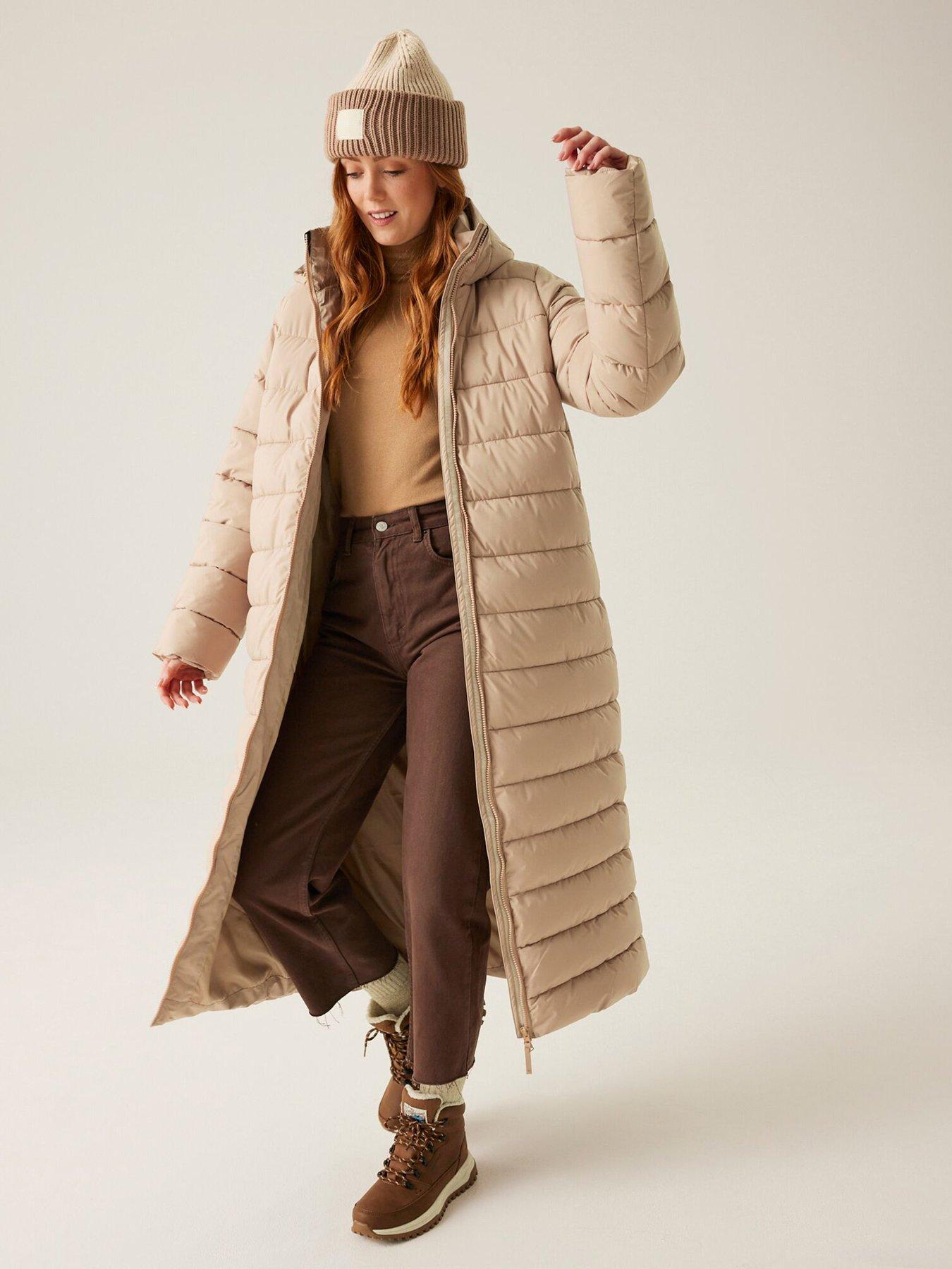  image of regatta-womens-elender-baffledquilted-jacket-taupe