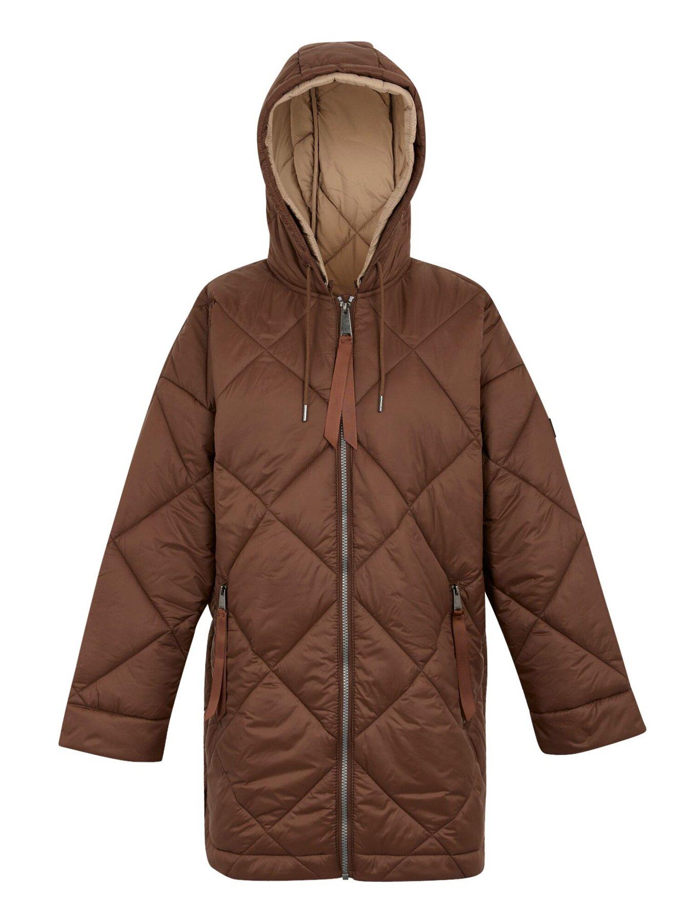 Image 5 of 6 of Regatta Womens Emila Baffled/Quilted Jacket-BROWN