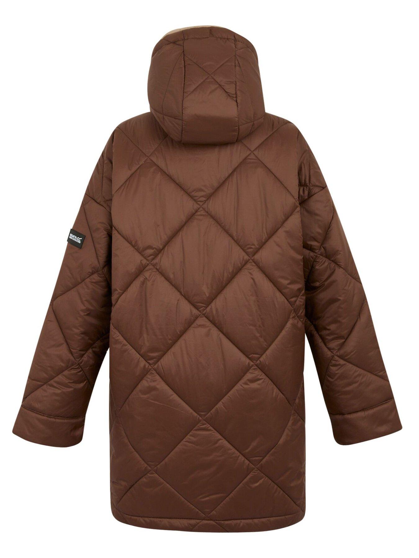 Image 6 of 6 of Regatta Womens Emila Baffled/Quilted Jacket-BROWN