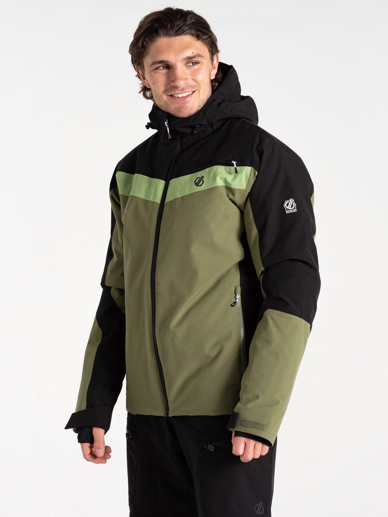 undefined Men's Eagle II Ski Jacket - Black/Olivine Green