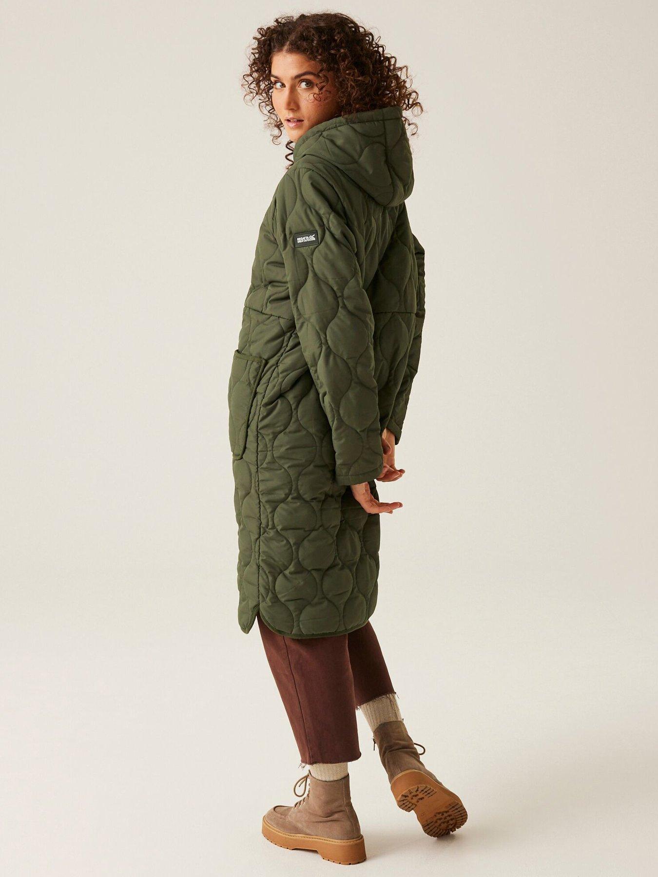  image of regatta-womens-jaycee-ii-baffledquilted-jacket-khaki