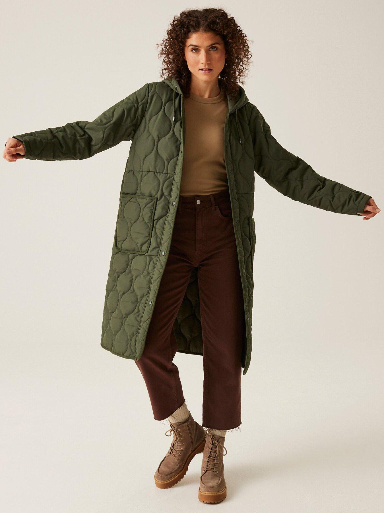  image of regatta-womens-jaycee-ii-baffledquilted-jacket-khaki