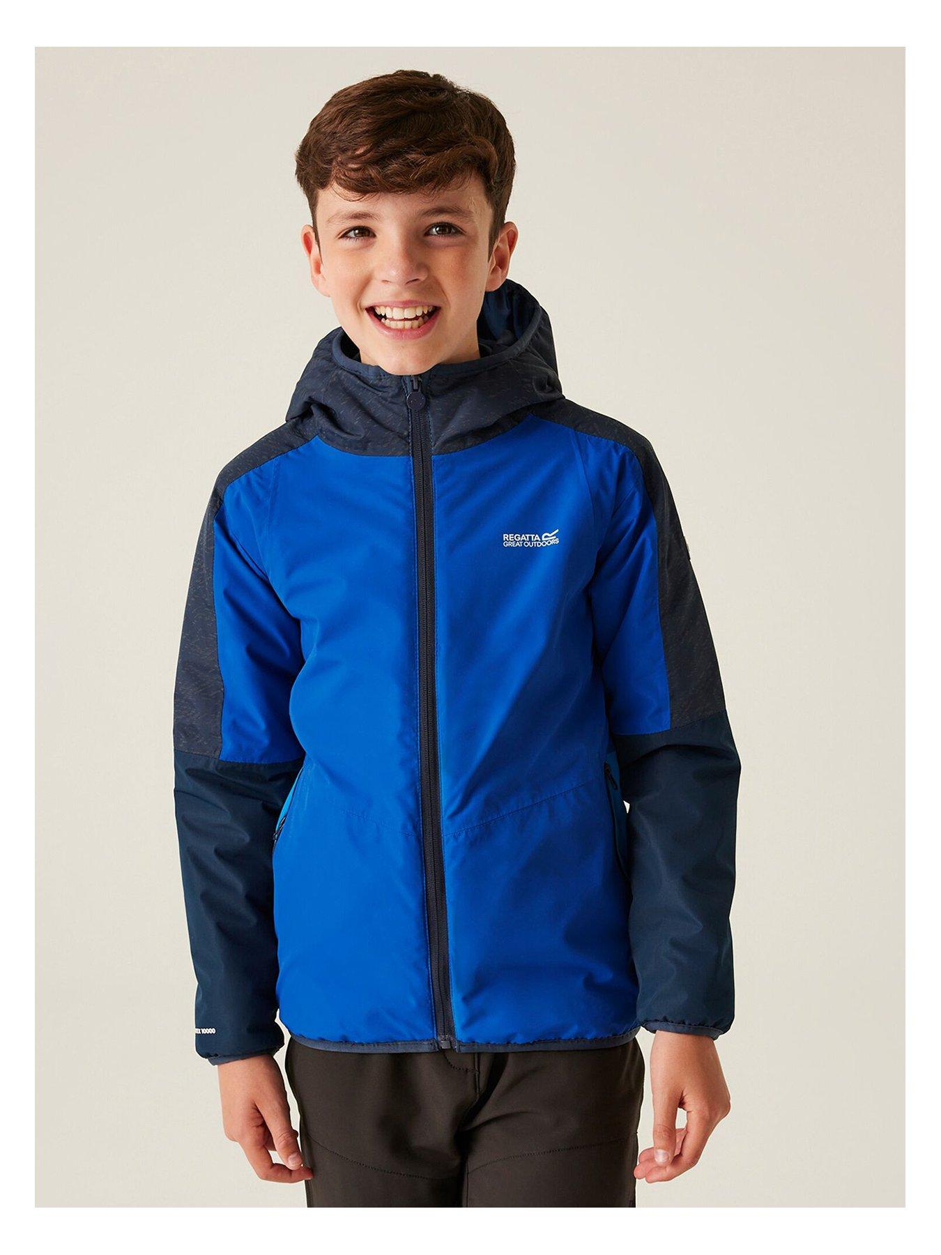  image of regatta-kids-volcanics-reflective-viii-waterproof-insulated-jacket--navy