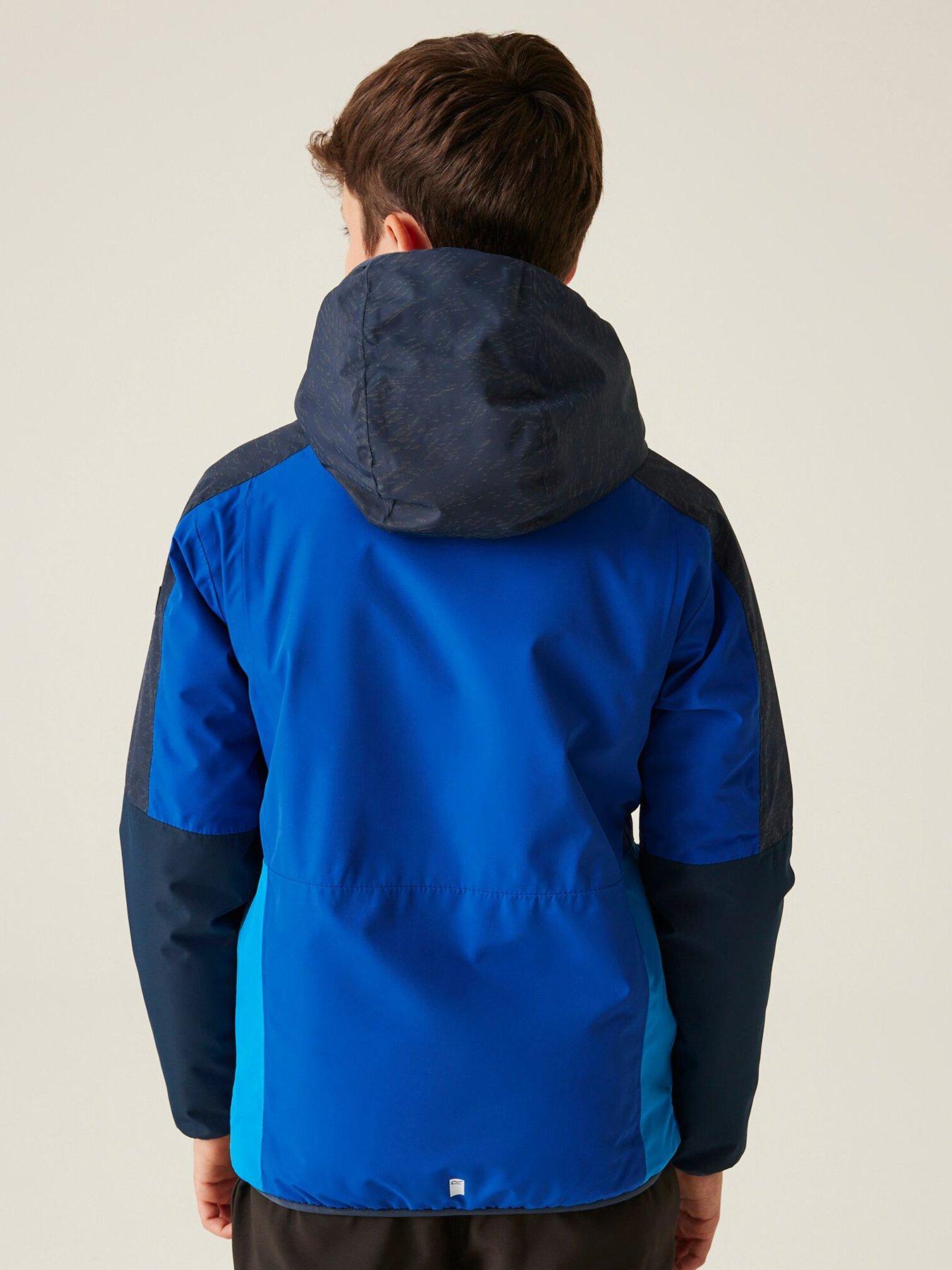  image of regatta-kids-volcanics-reflective-viii-waterproof-insulated-jacket--navy