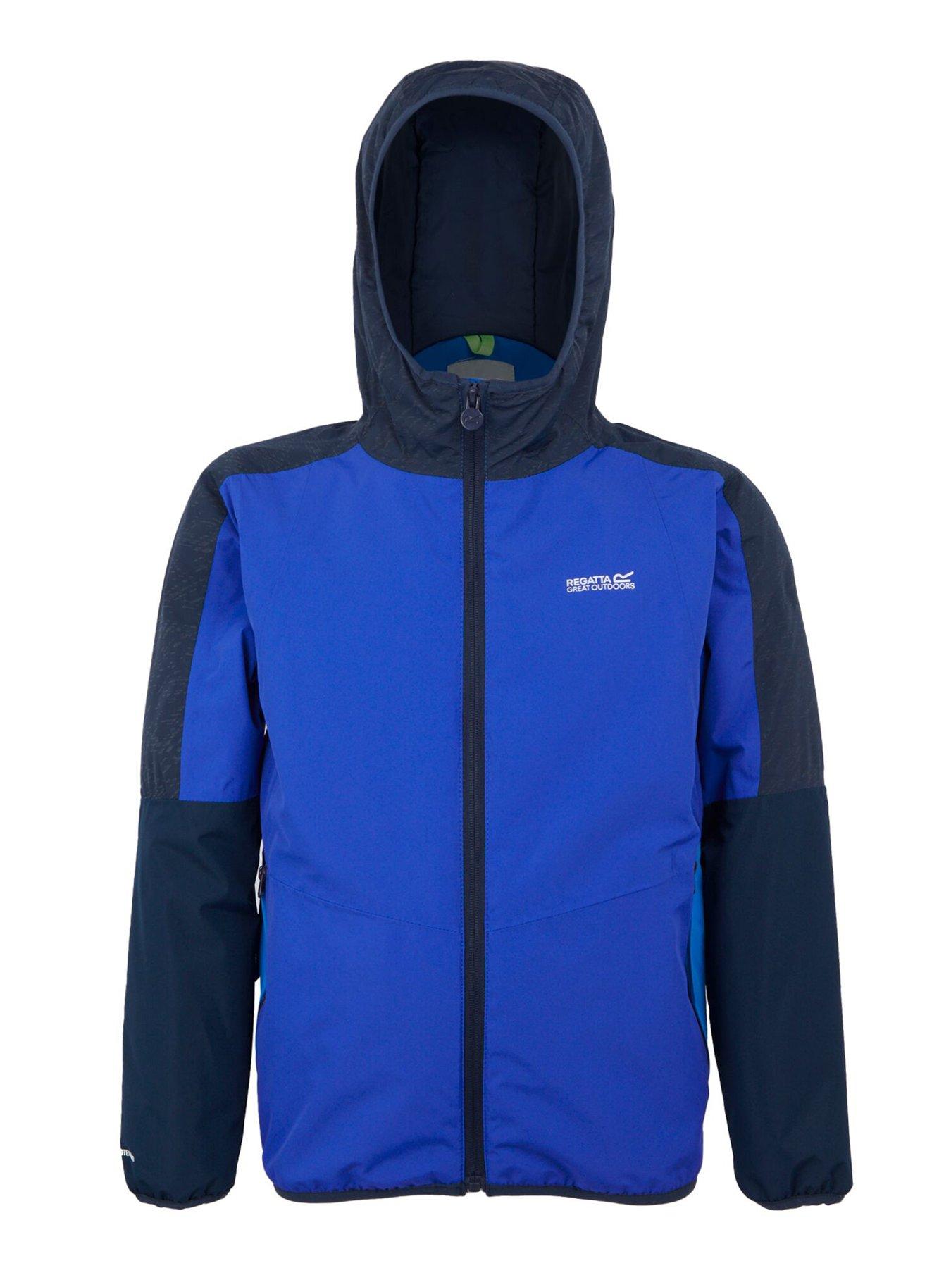  image of regatta-kids-volcanics-reflective-viii-waterproof-insulated-jacket--navy