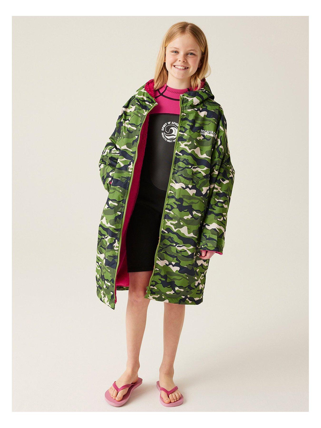 regatta-kids-junior-changing-robe-waterproof-shell-camopink