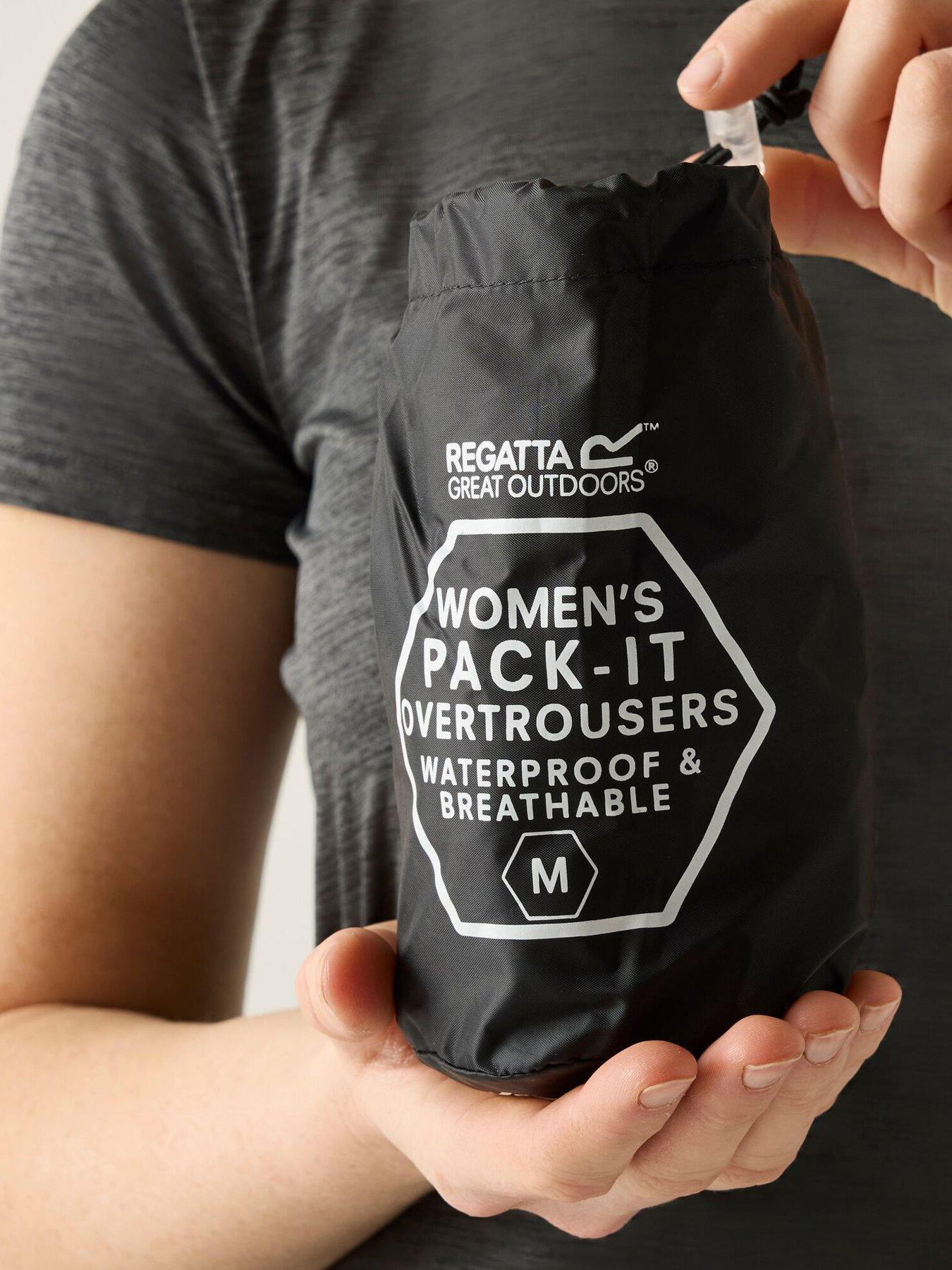  image of regatta-womens-pack-it-overtrousers-black