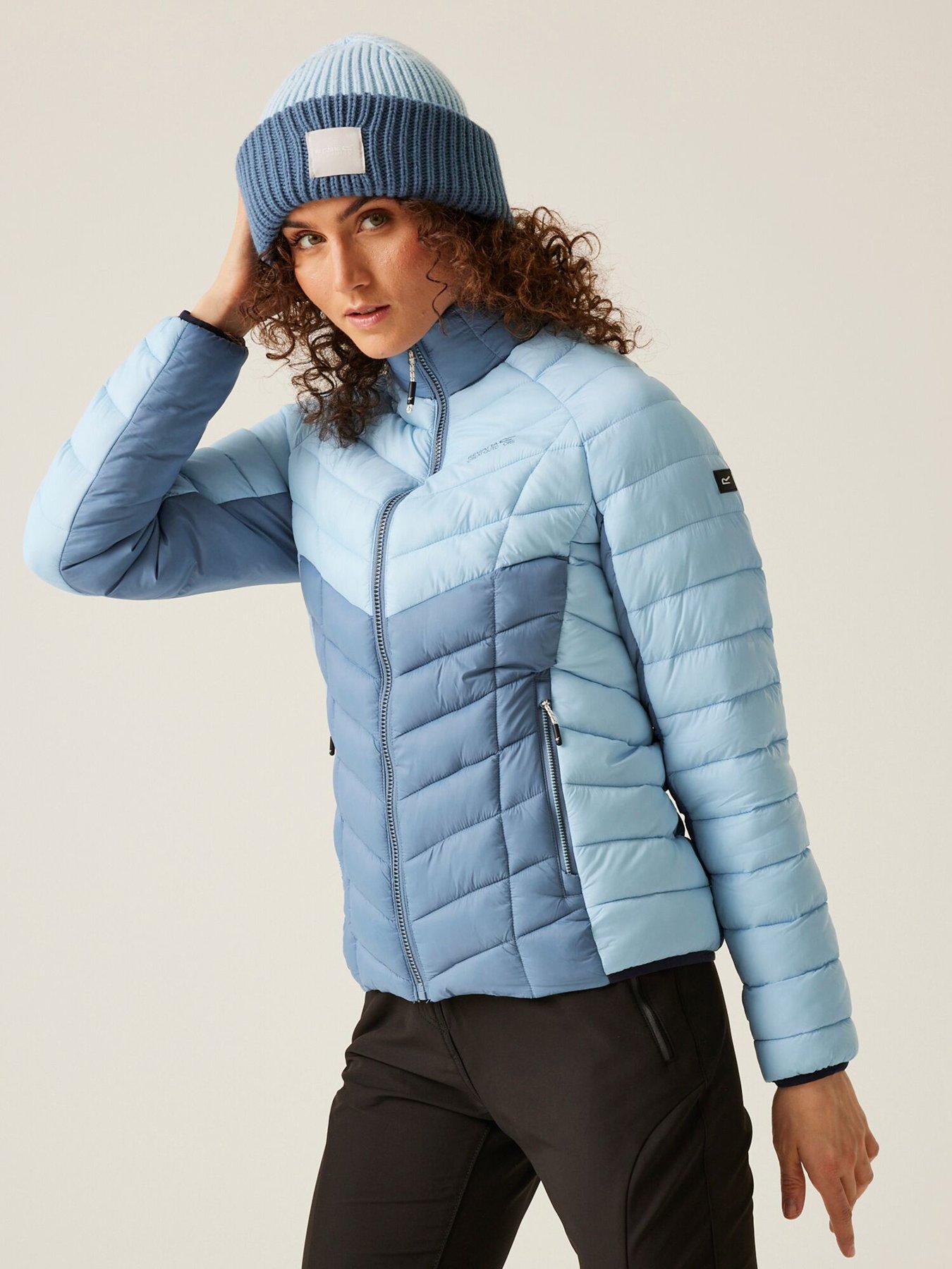  image of regatta-womens-dalent-baffledquilted-jacket-blue
