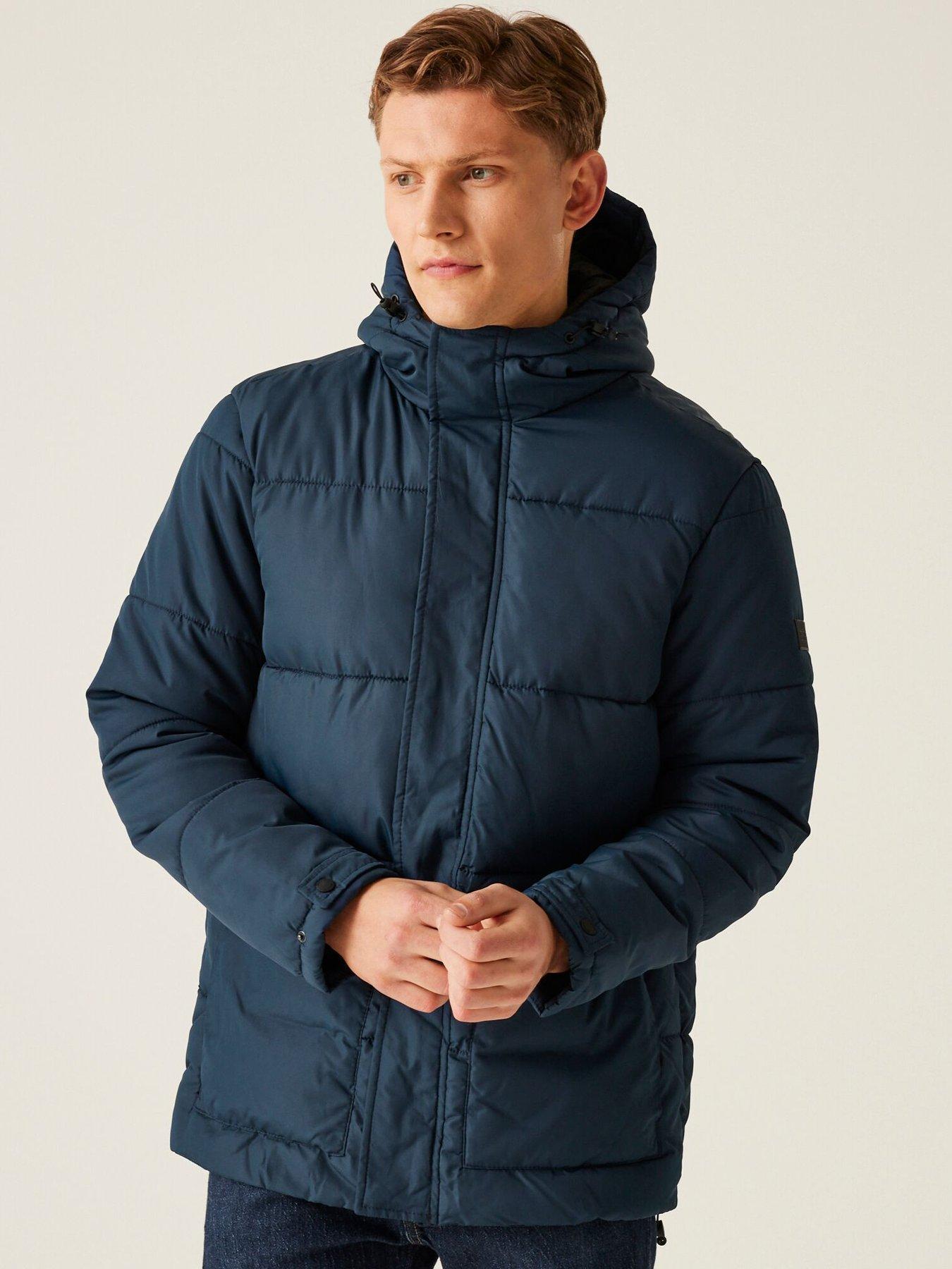 Regatta Mens Falkner Baffled/Quilted Jacket-NAVY