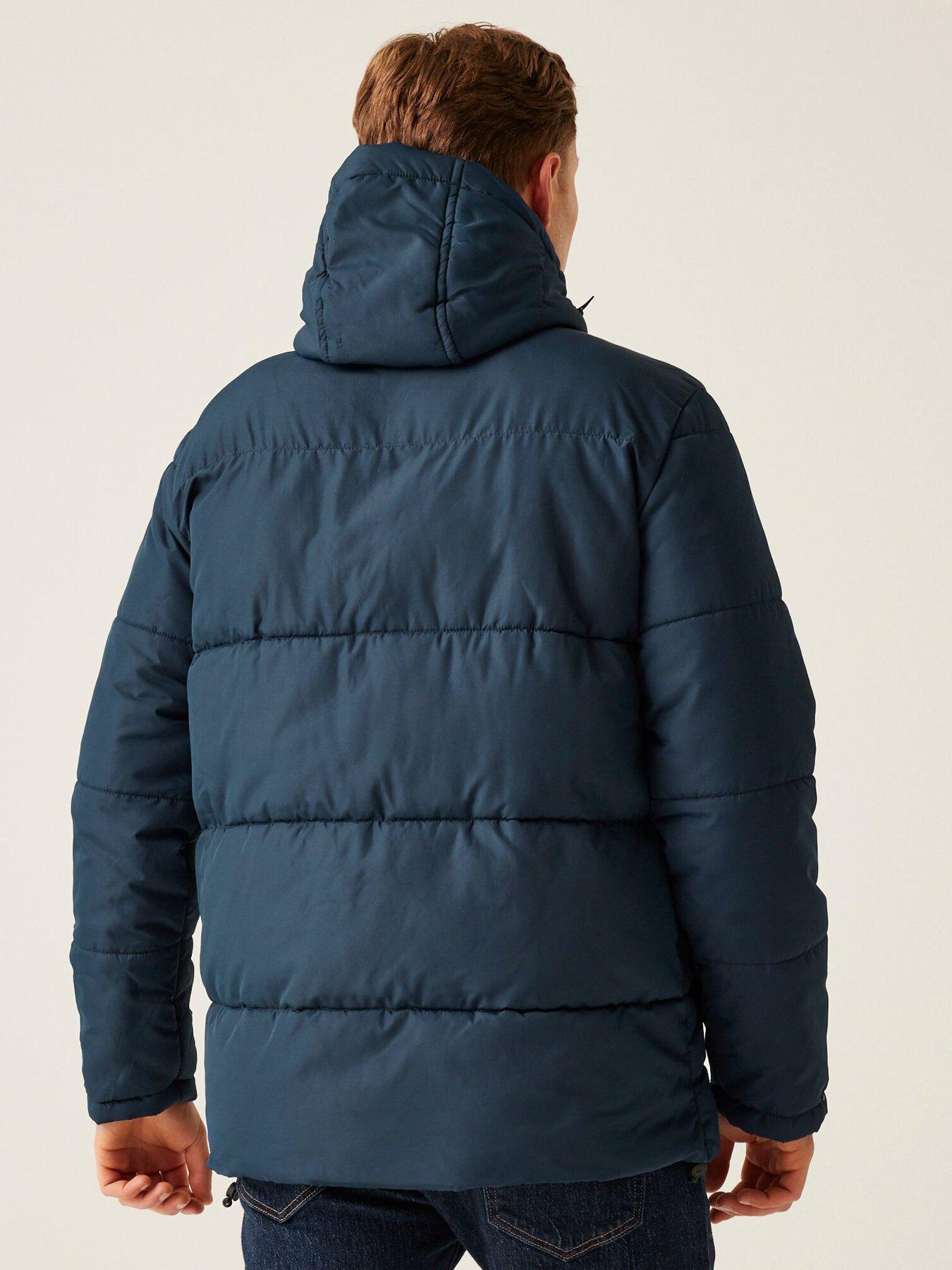  image of regatta-mens-falkner-baffledquilted-jacket-navy