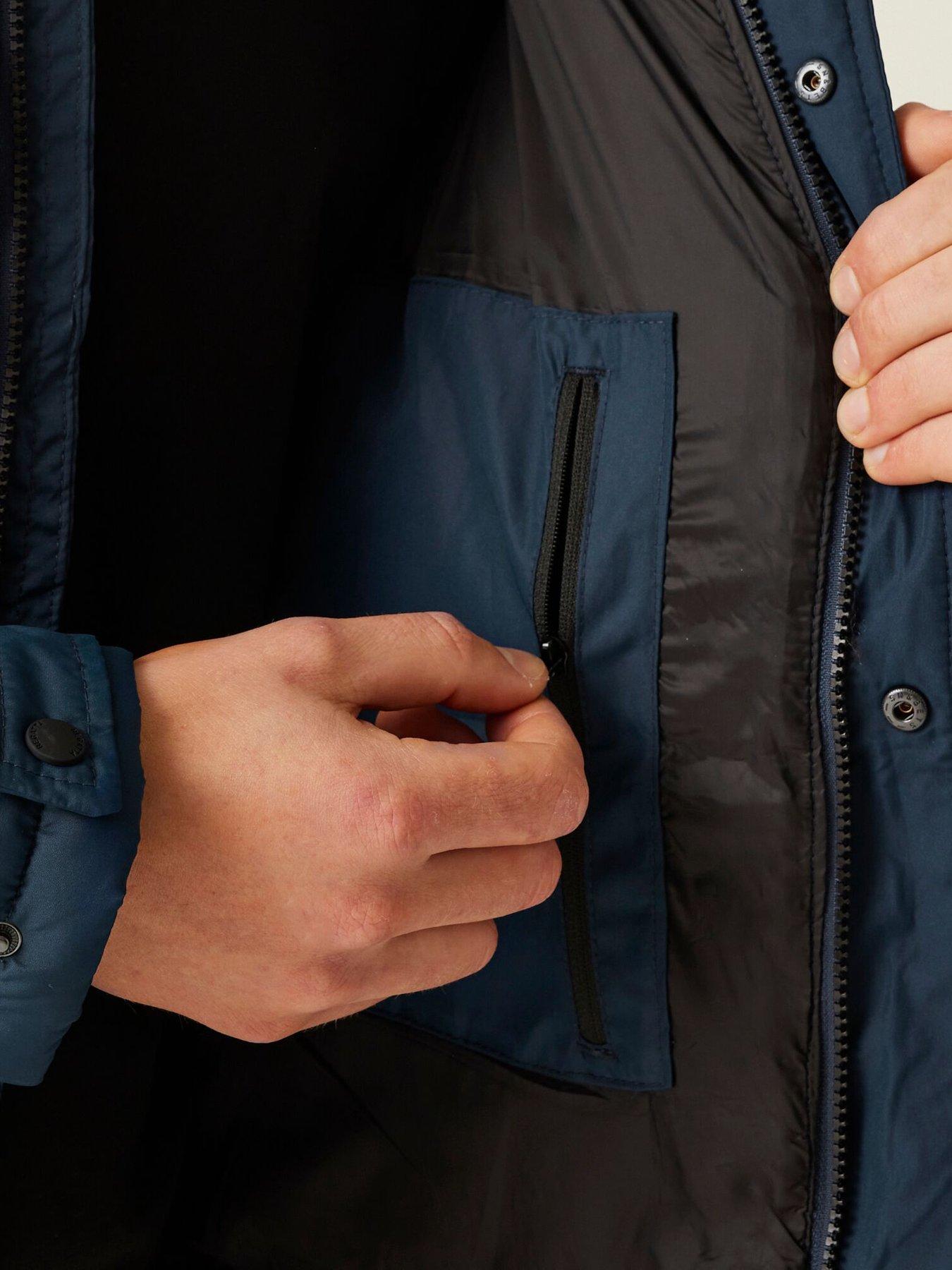  image of regatta-mens-falkner-baffledquilted-jacket-navy