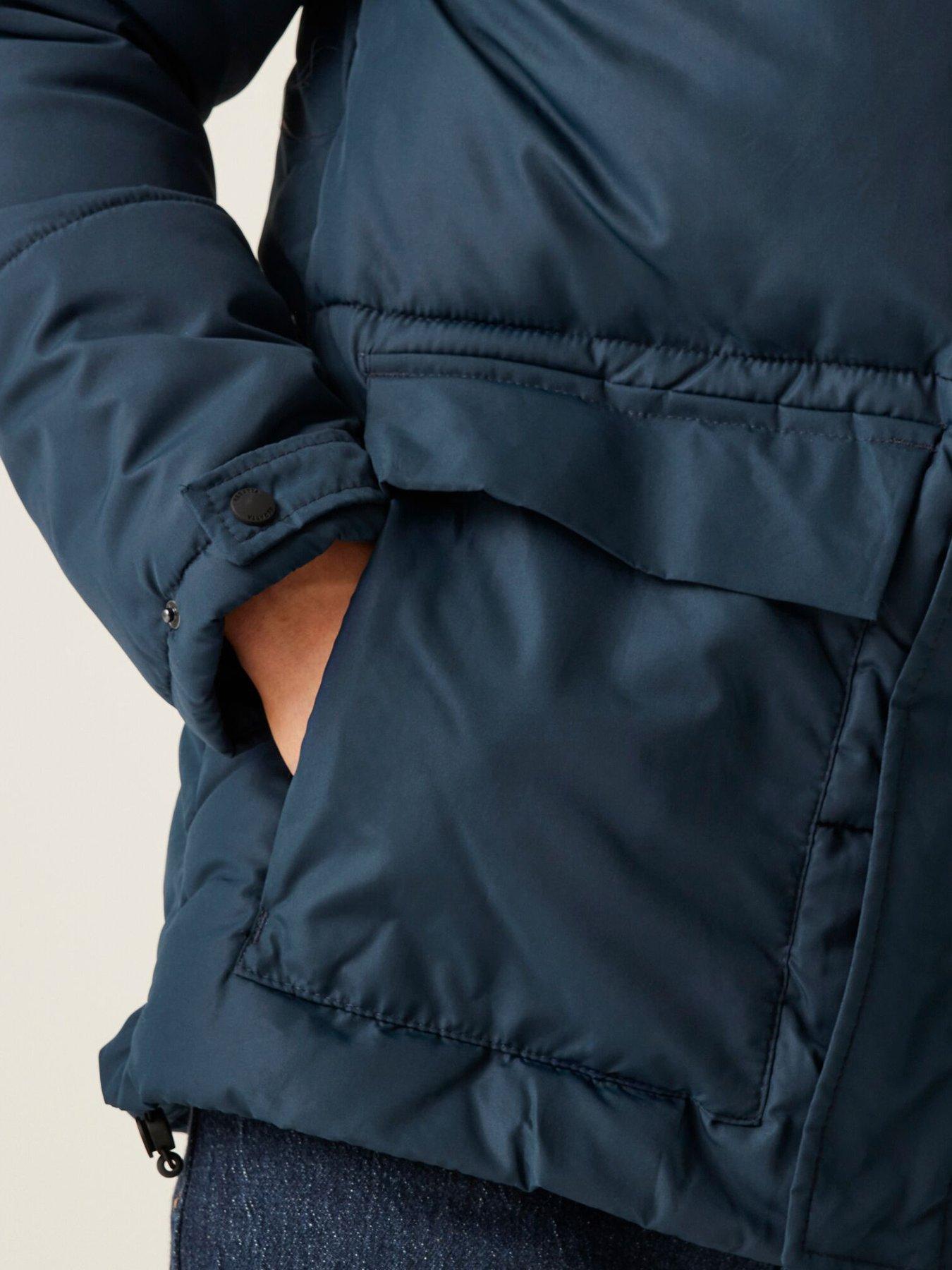  image of regatta-mens-falkner-baffledquilted-jacket-navy