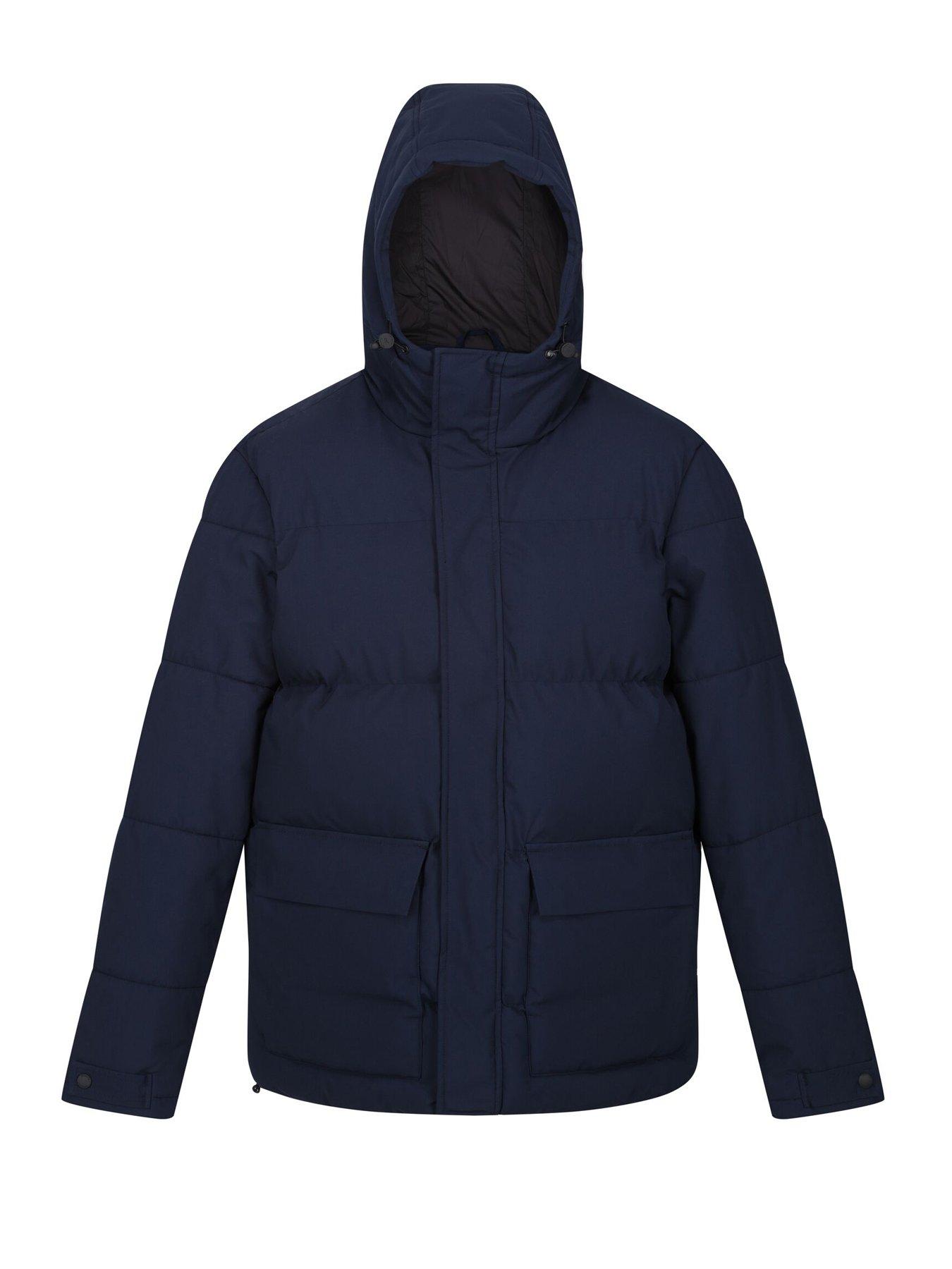  image of regatta-mens-falkner-baffledquilted-jacket-navy