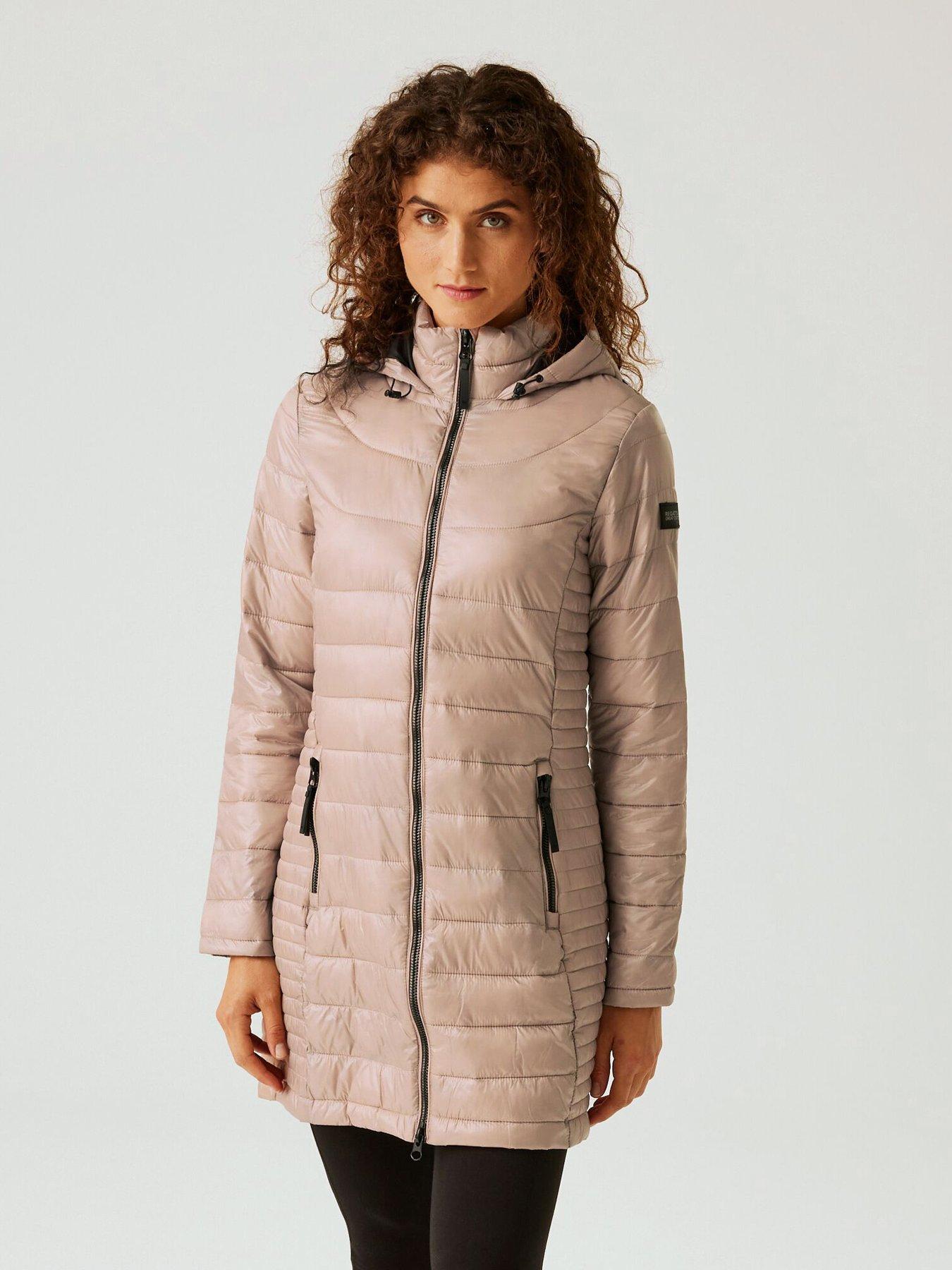 Womens Andel IV Baffled Quilted Jacket TAUPE