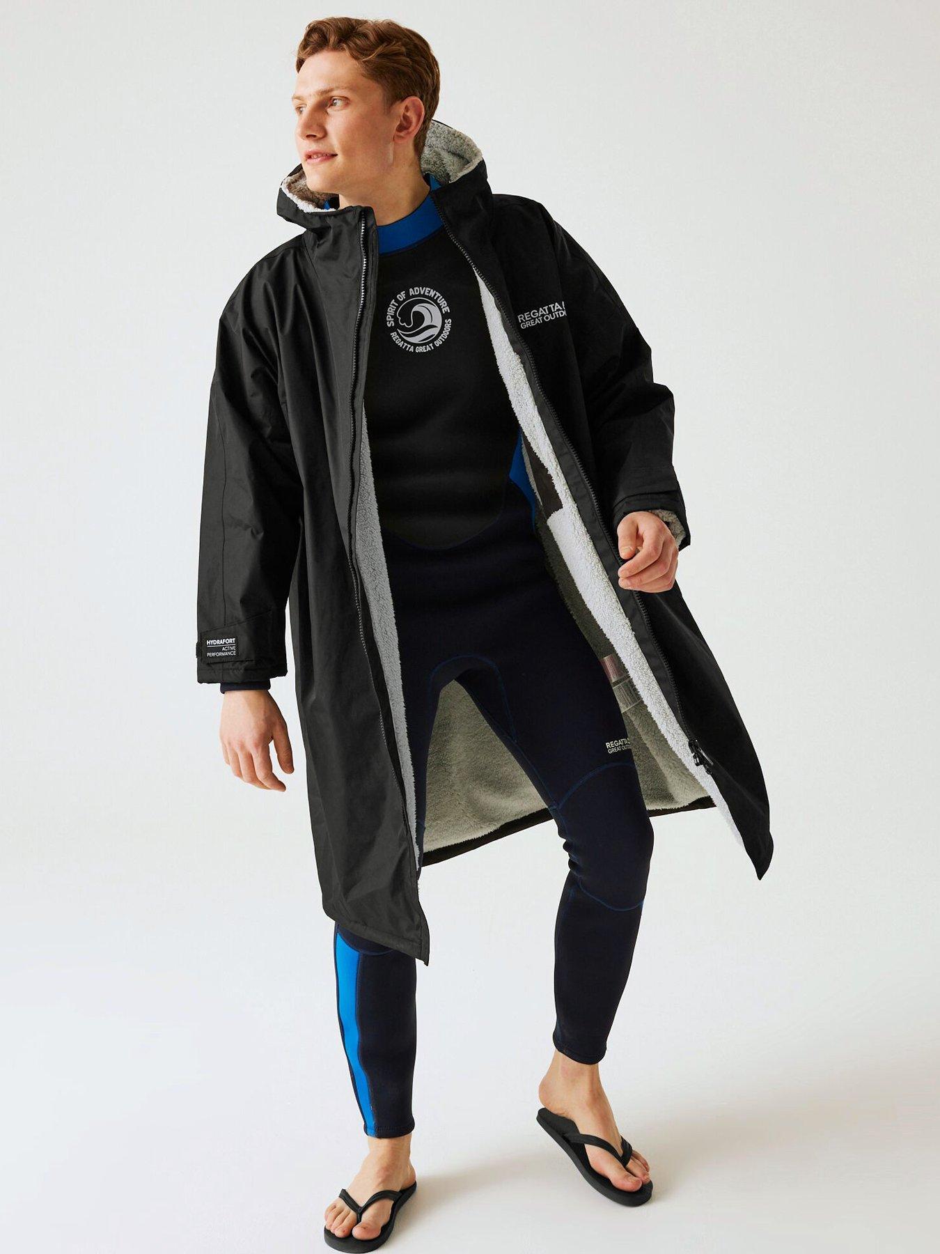 undefined Unisex Adult Changing Robe Waterproof Shell - Black