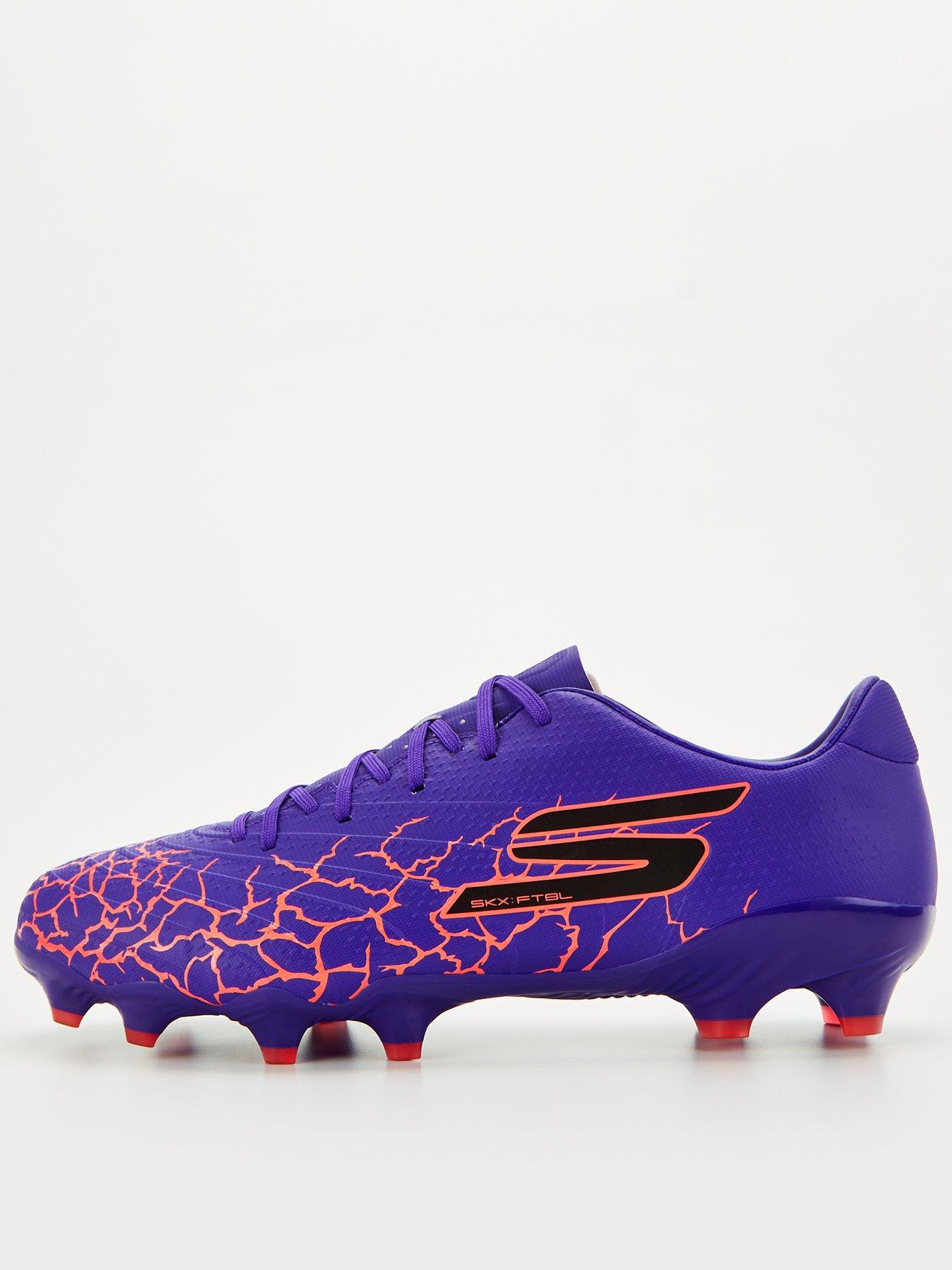 Skechers Mens Skx 01 Gold Firm Ground Football Boots Purple Black littlewoods