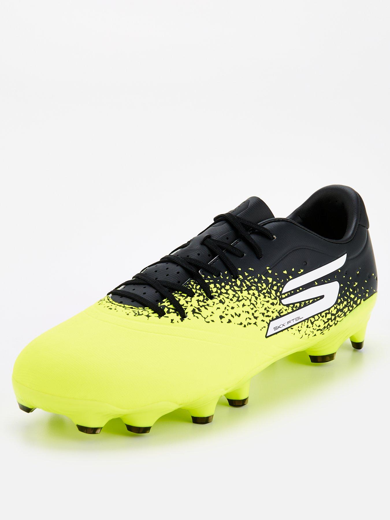  image of skechers-mens-razor-gold-firm-ground-football-boots--blackyellow