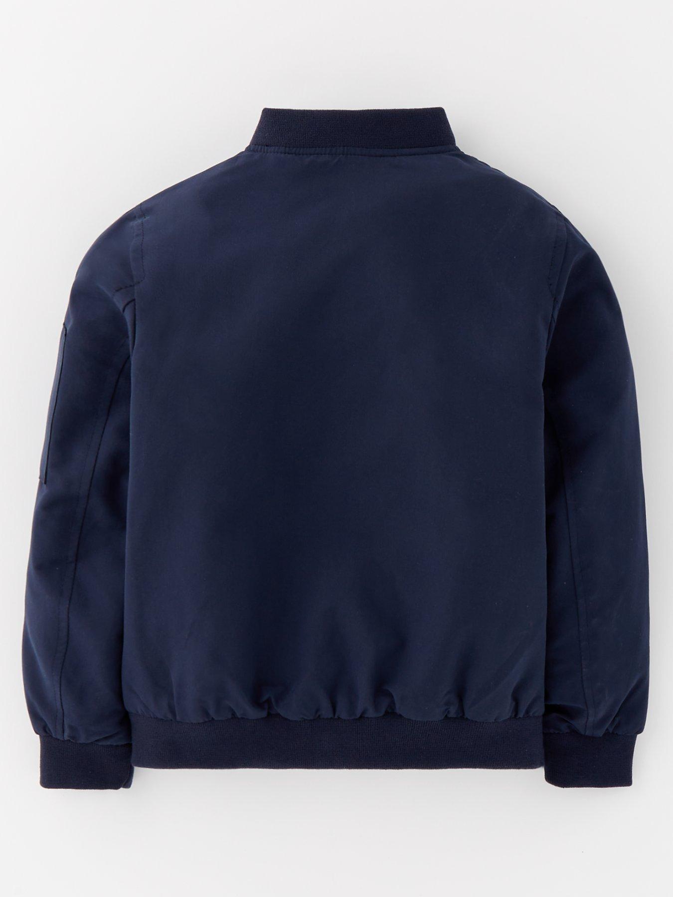  image of jack-jones-mini-younger-boys-rush-bomber-jacket-navy-blazer