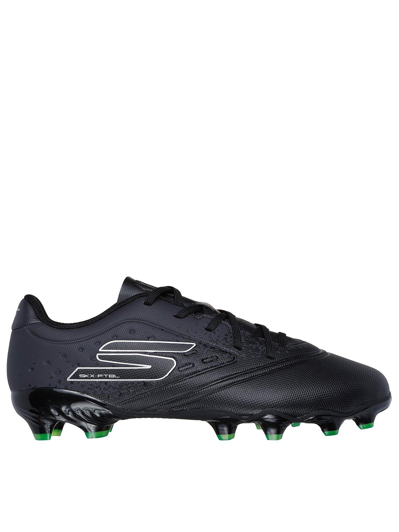 undefined Junior Razor Firm Ground Football Boots - Black/Silver