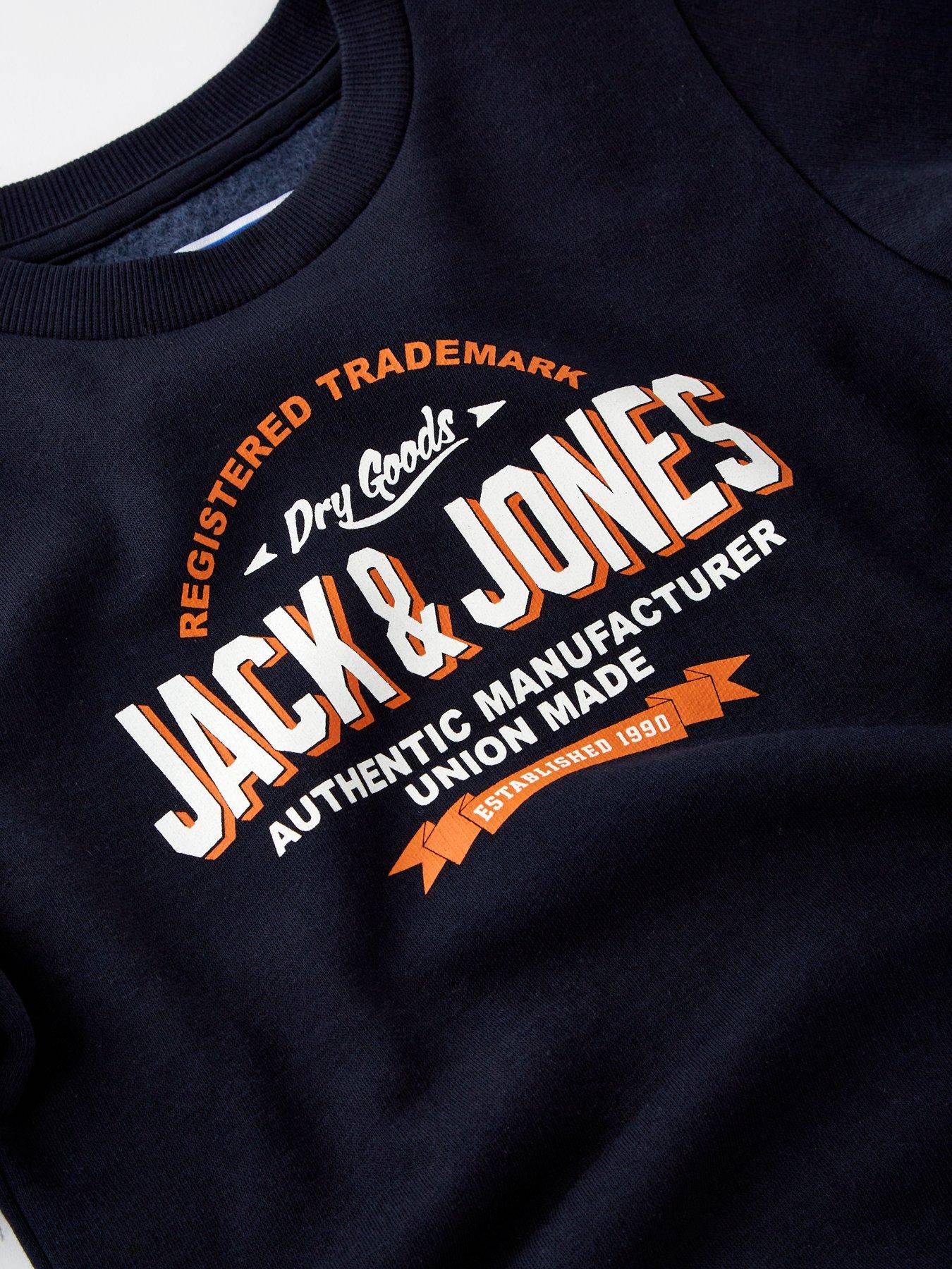  image of jack-jones-mini-younger-boys-logo-sweat-top-and-jog-set-navy-blazer