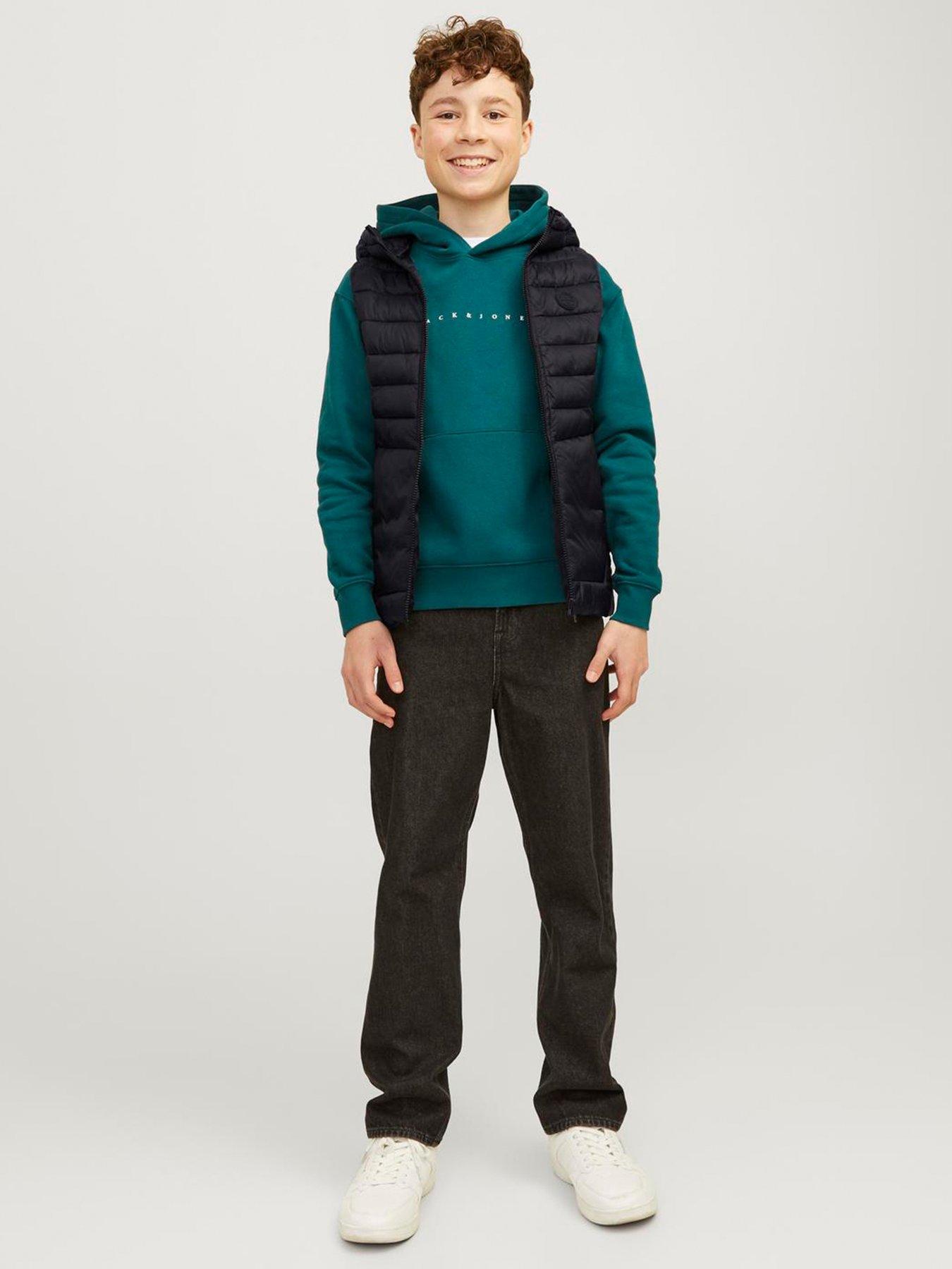  image of jack-jones-junior-boys-sprint-padded-bodywarmer-black