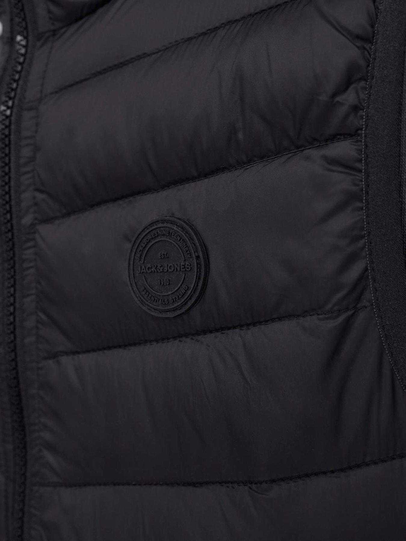  image of jack-jones-junior-boys-sprint-padded-bodywarmer-black