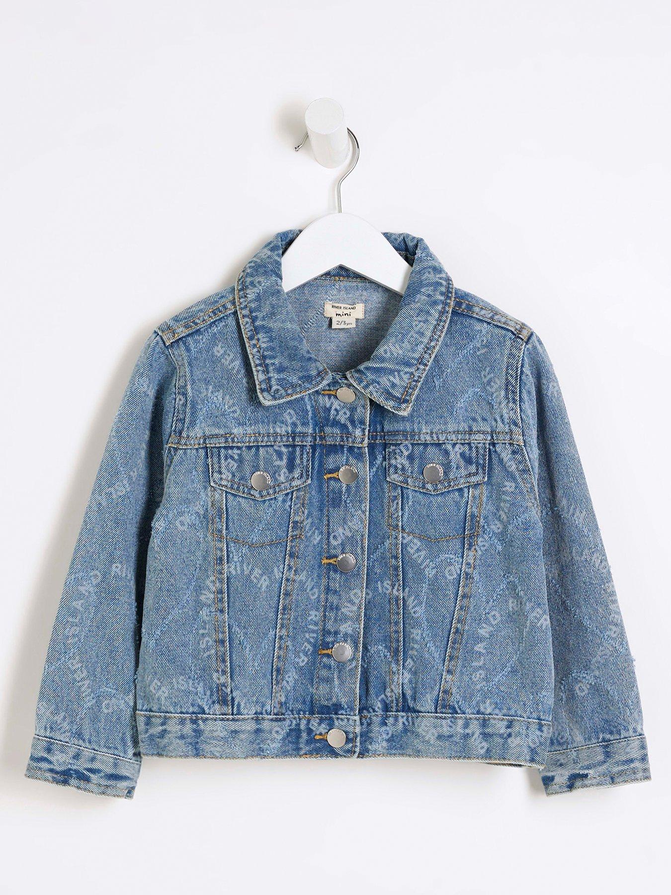 Girls denim jacket river island hotsell