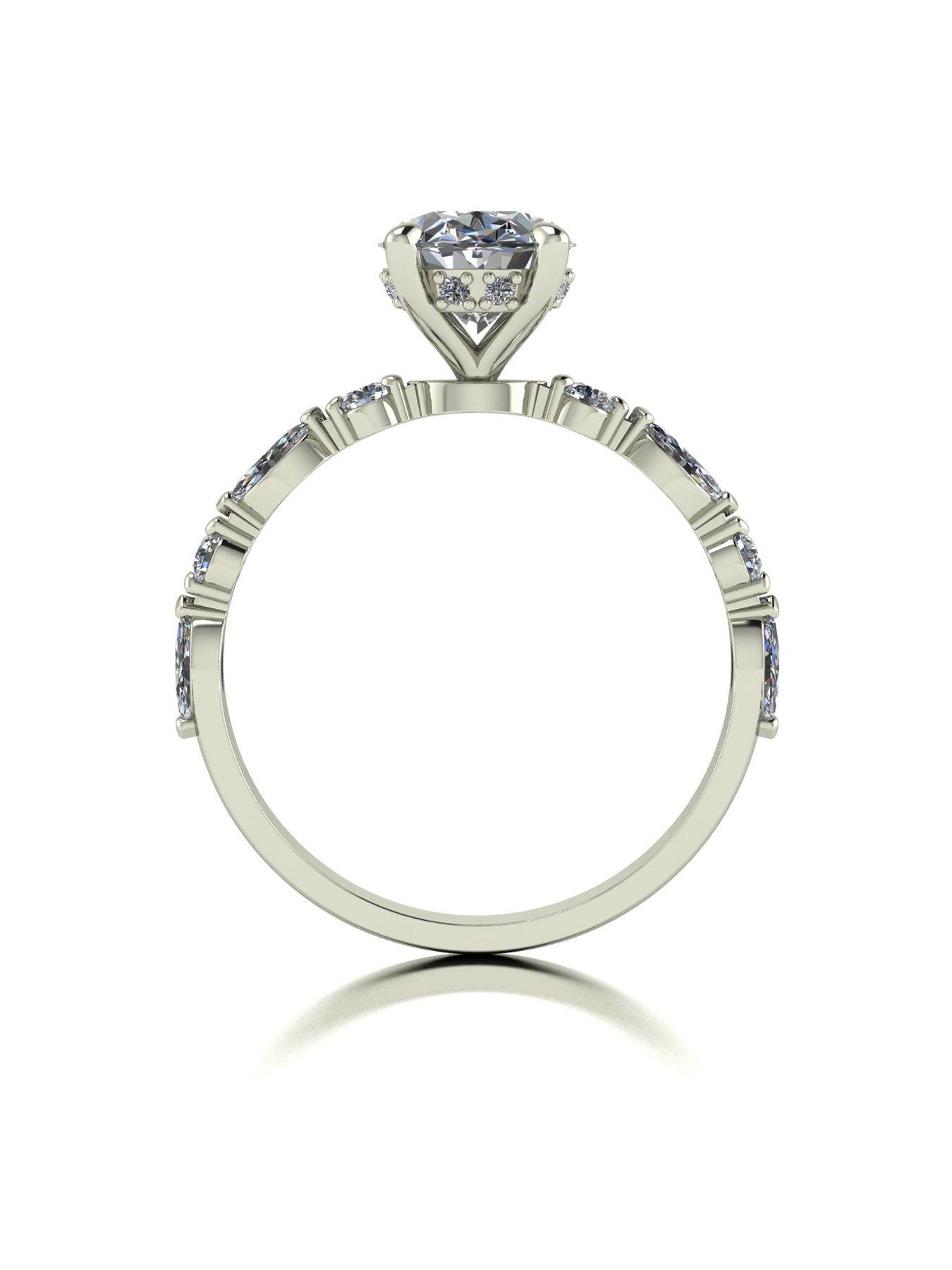  image of moissanite-lady-lynsey-moissanite-9ct-white-gold-250ct-total-oval-moissanite-ring