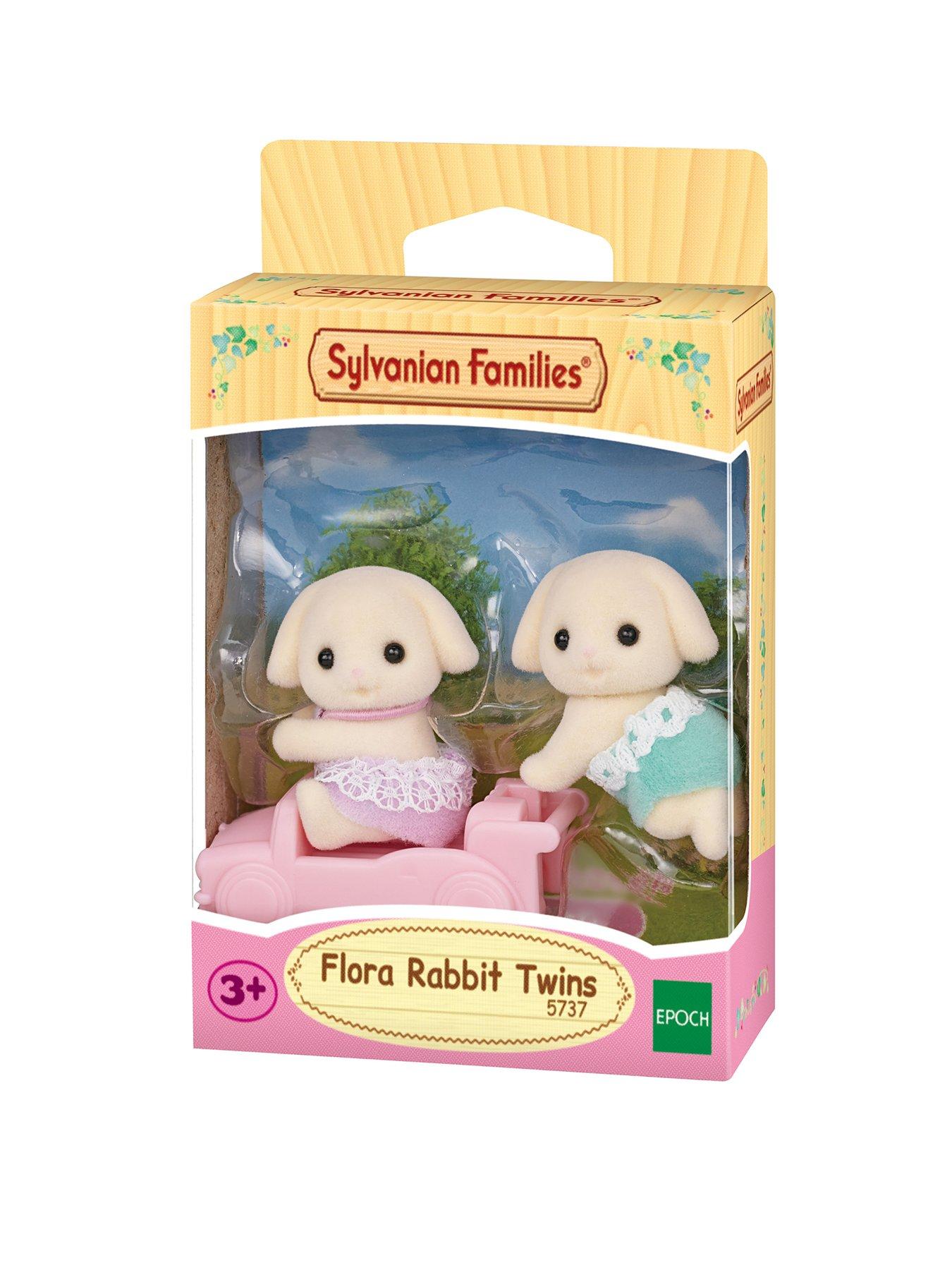 Image 1 of 4 of Sylvanian Families Flora Rabbit Twins