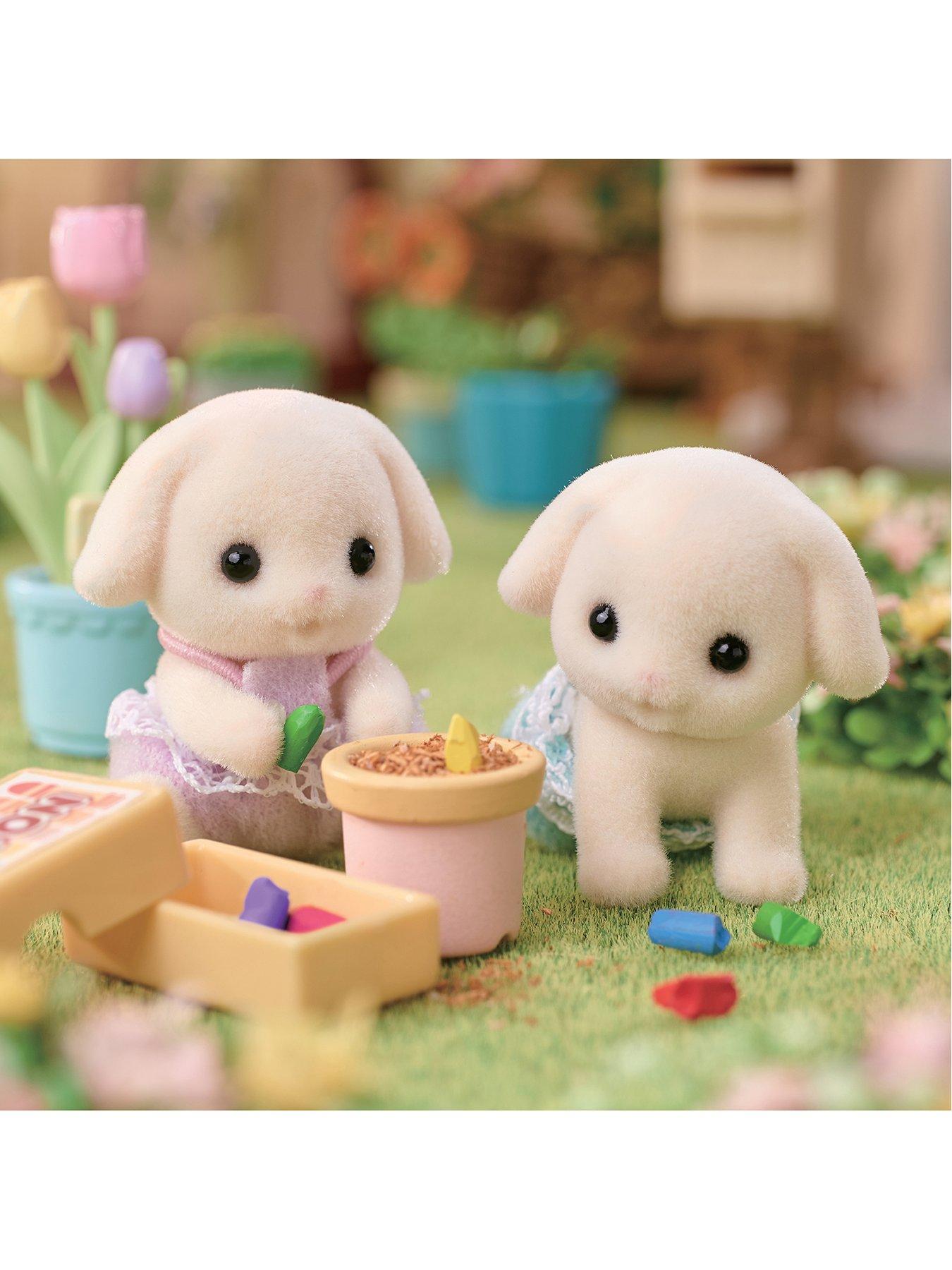 Image 4 of 4 of Sylvanian Families Flora Rabbit Twins