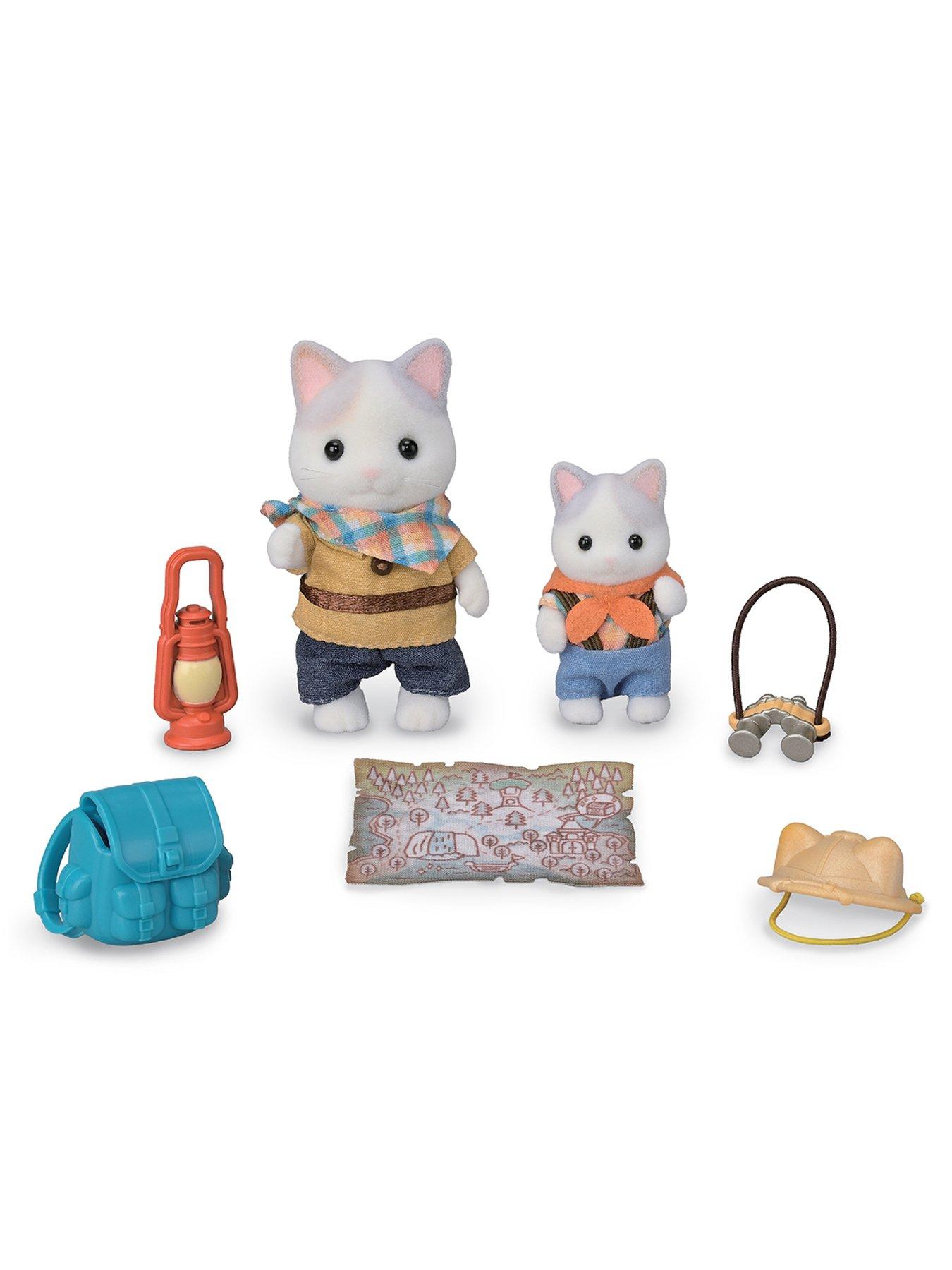 Image 2 of 7 of Sylvanian Families Exciting Exploration Set - Latte Cat Brother & Baby
