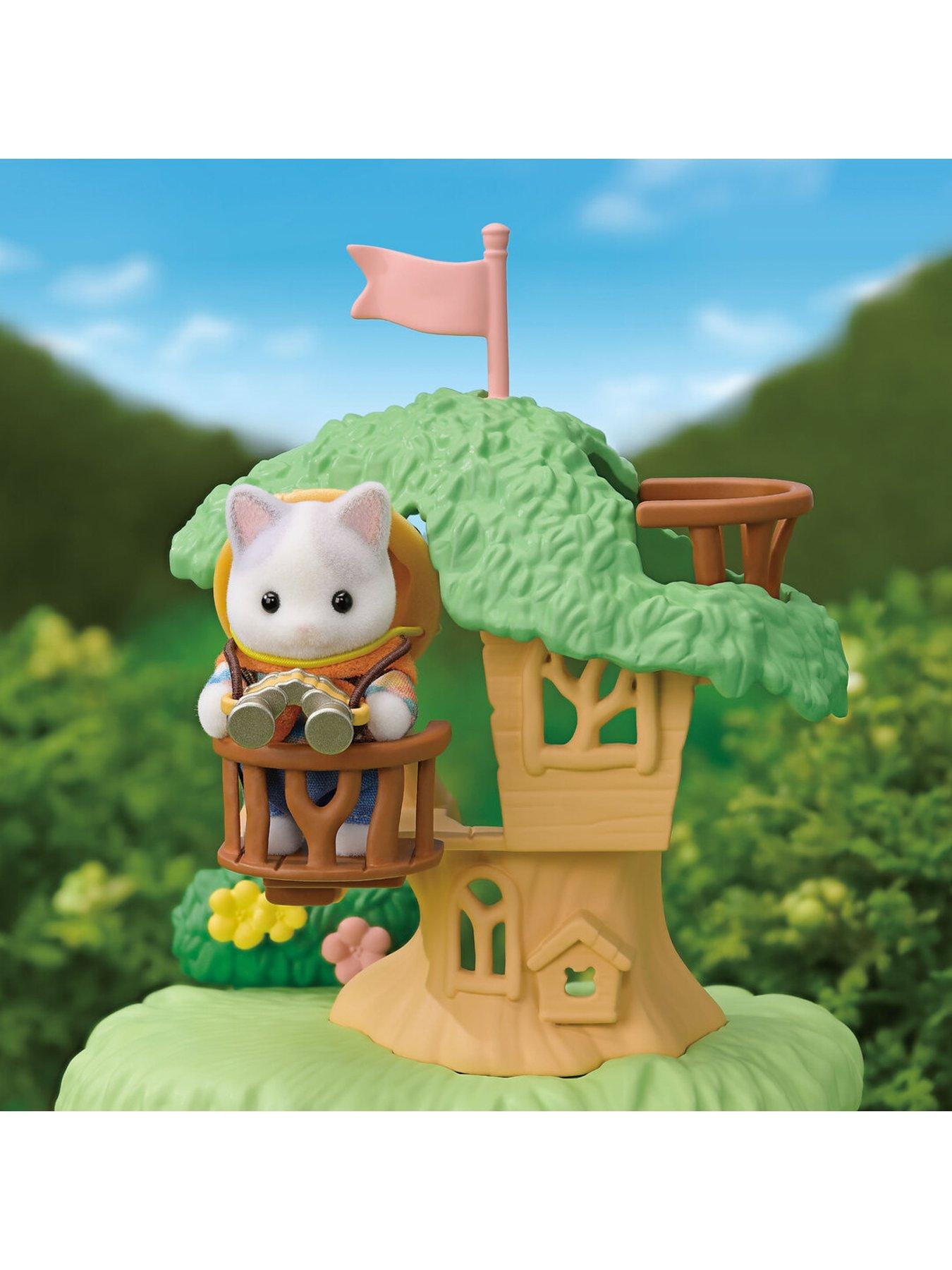 Image 7 of 7 of Sylvanian Families Exciting Exploration Set - Latte Cat Brother & Baby