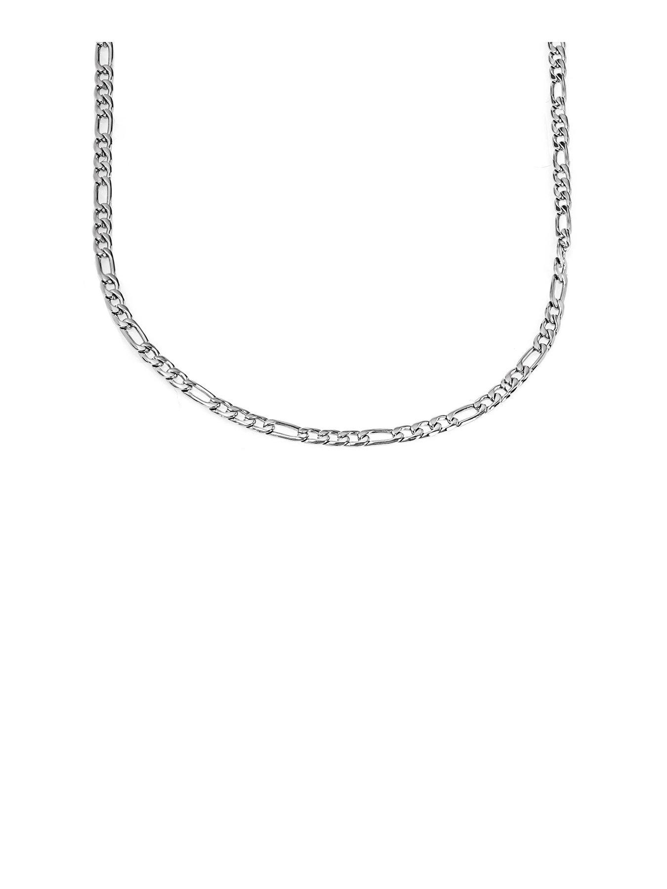  image of the-love-collection-mens-figaro-316-steel-chain-necklace