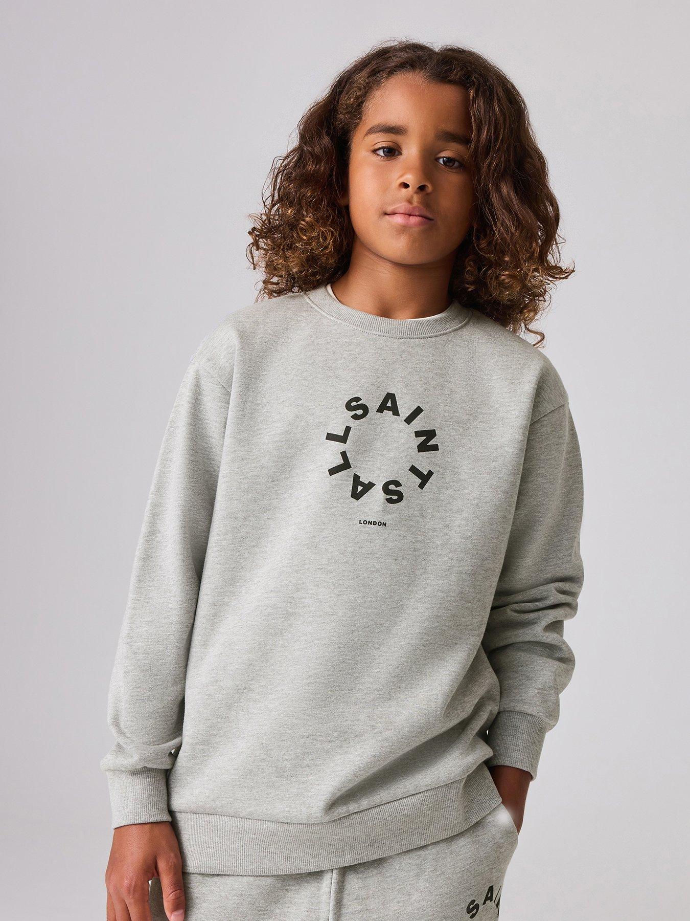 All saints grey sweatshirt hotsell