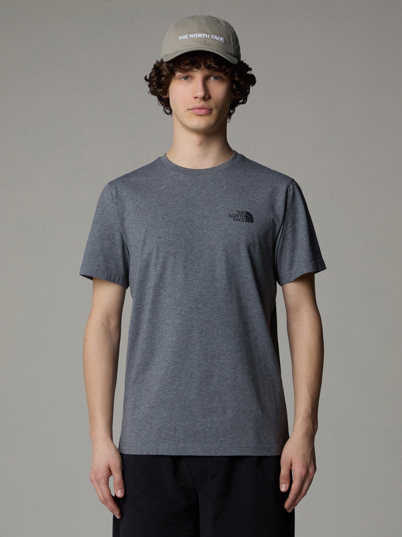 undefined Mens Short Sleeve Simple Dome Tee - Grey