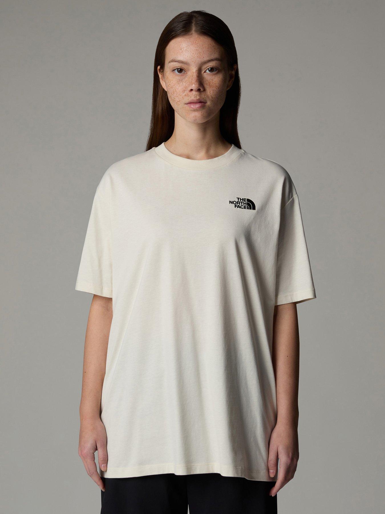 undefined Womens Short Sleeve Essential Oversize T-shirt - White