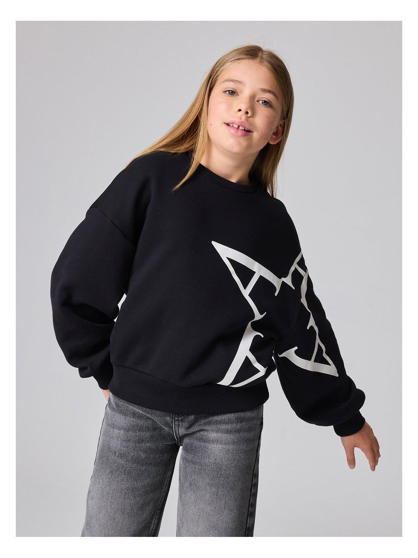 undefined Kids A Star Sweatshirt - Black