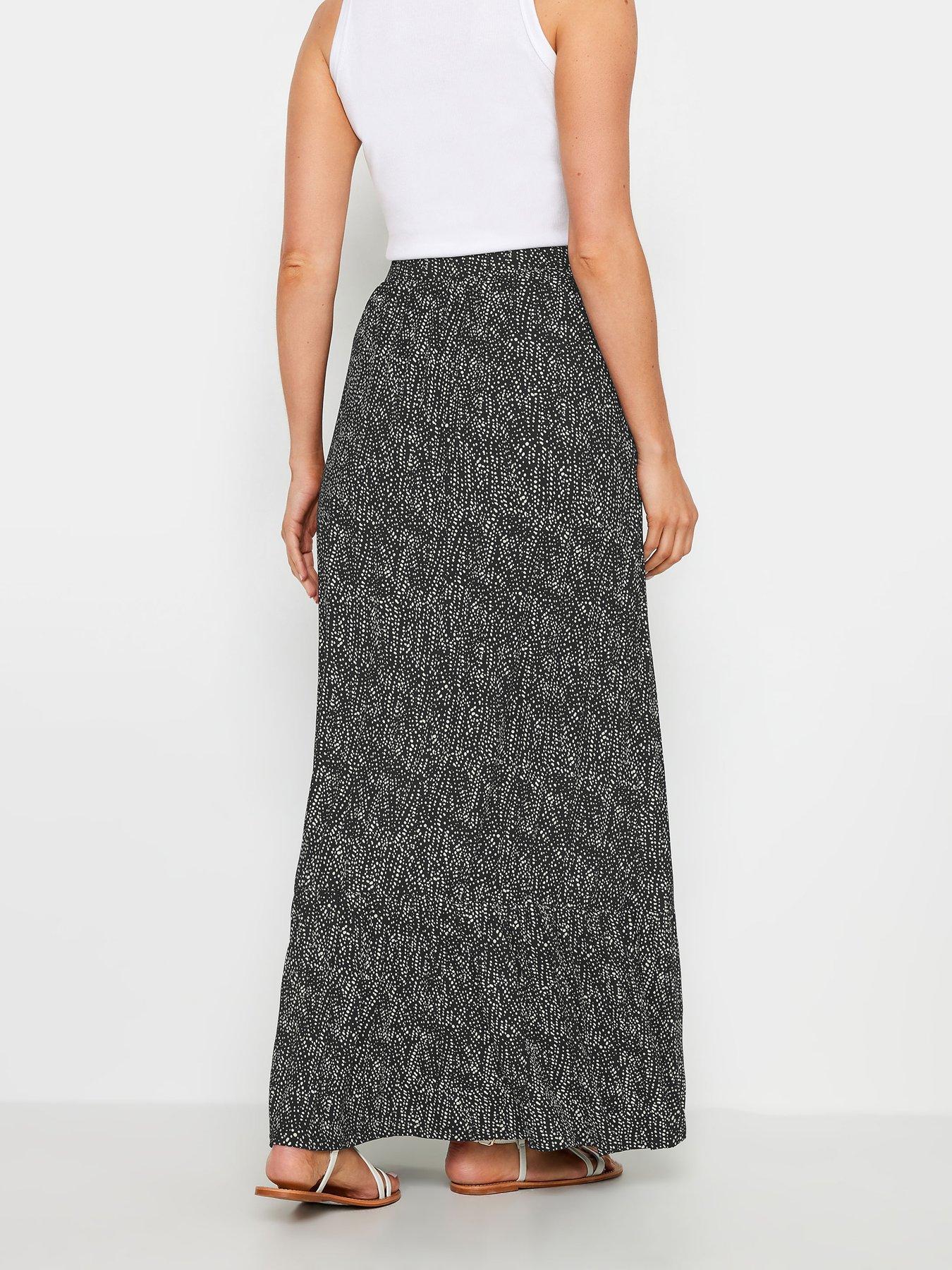  image of long-tall-sally-tall-tiered-maxi-skirt-with-pockets-black
