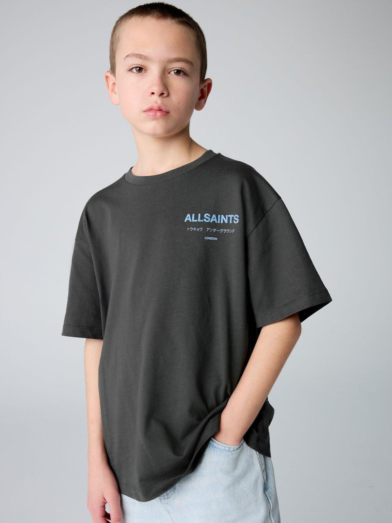 undefined All Saints Boys Underground Tee - Black