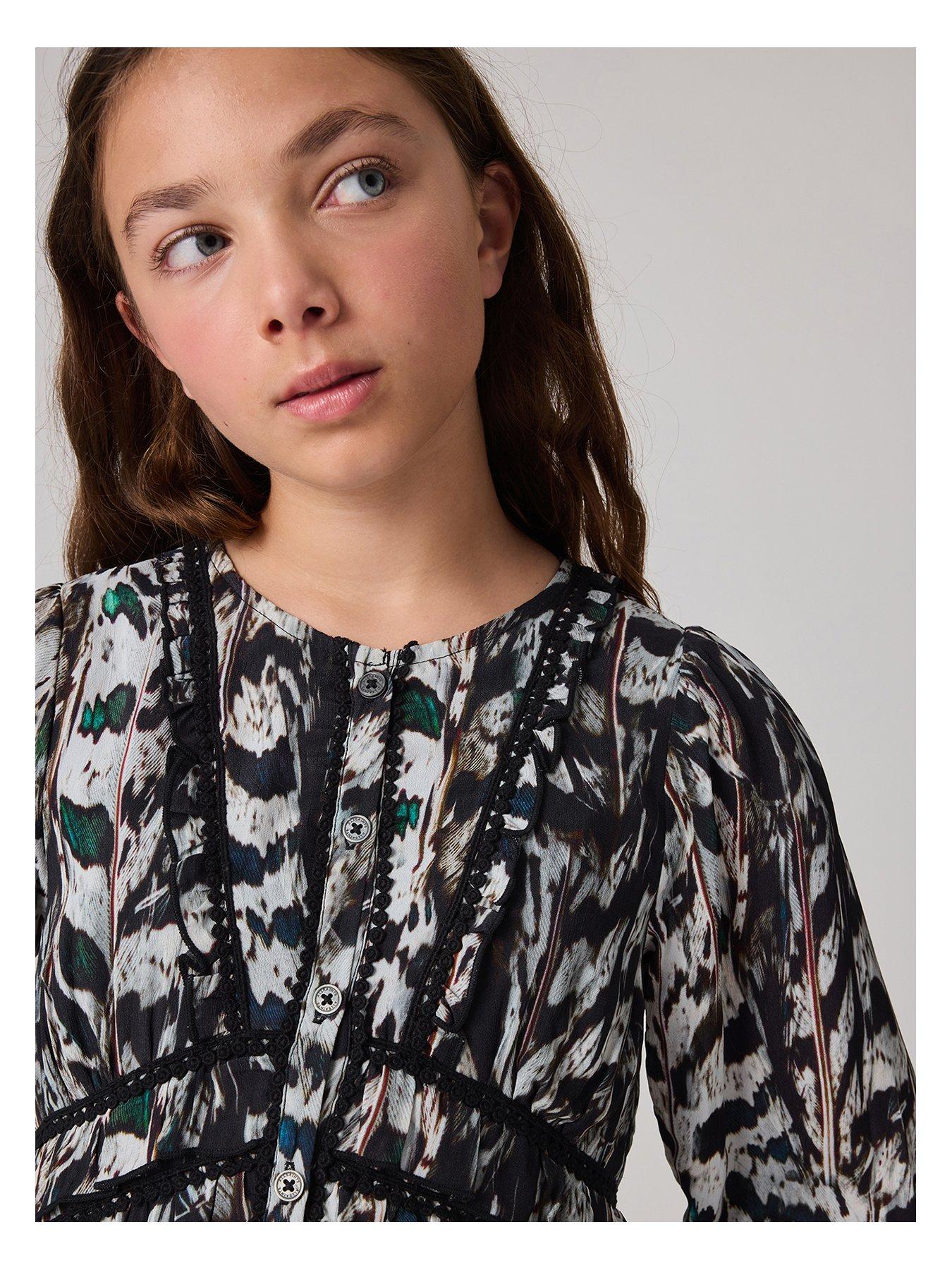 Image 3 of 5 of smALLSAINTS All Saints Kids Ruffled Dress - Multi