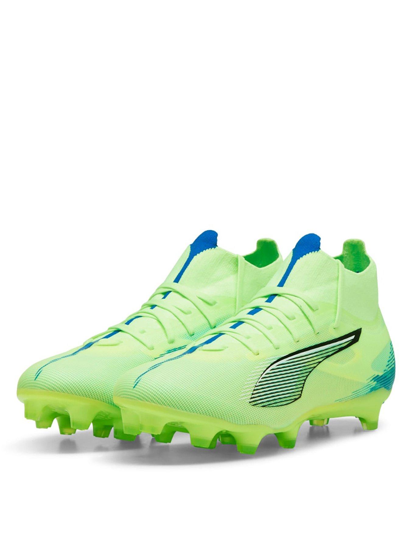  image of puma-womens-ultra-5-match-laceless-firm-ground-football-boots-blue