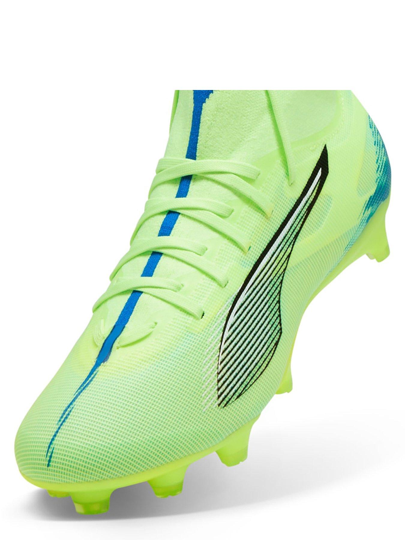  image of puma-womens-ultra-5-match-laceless-firm-ground-football-boots-blue