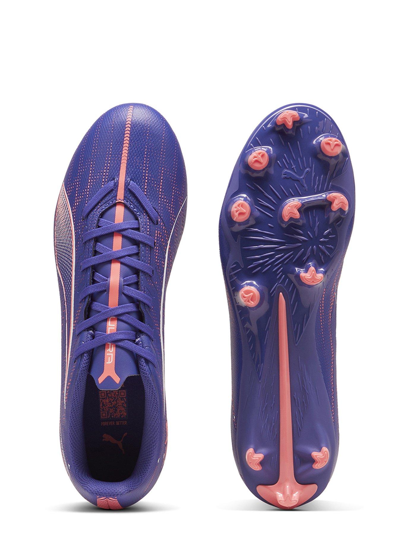  image of puma-mens-ultra-5-play-firm-ground-football-boots-purple