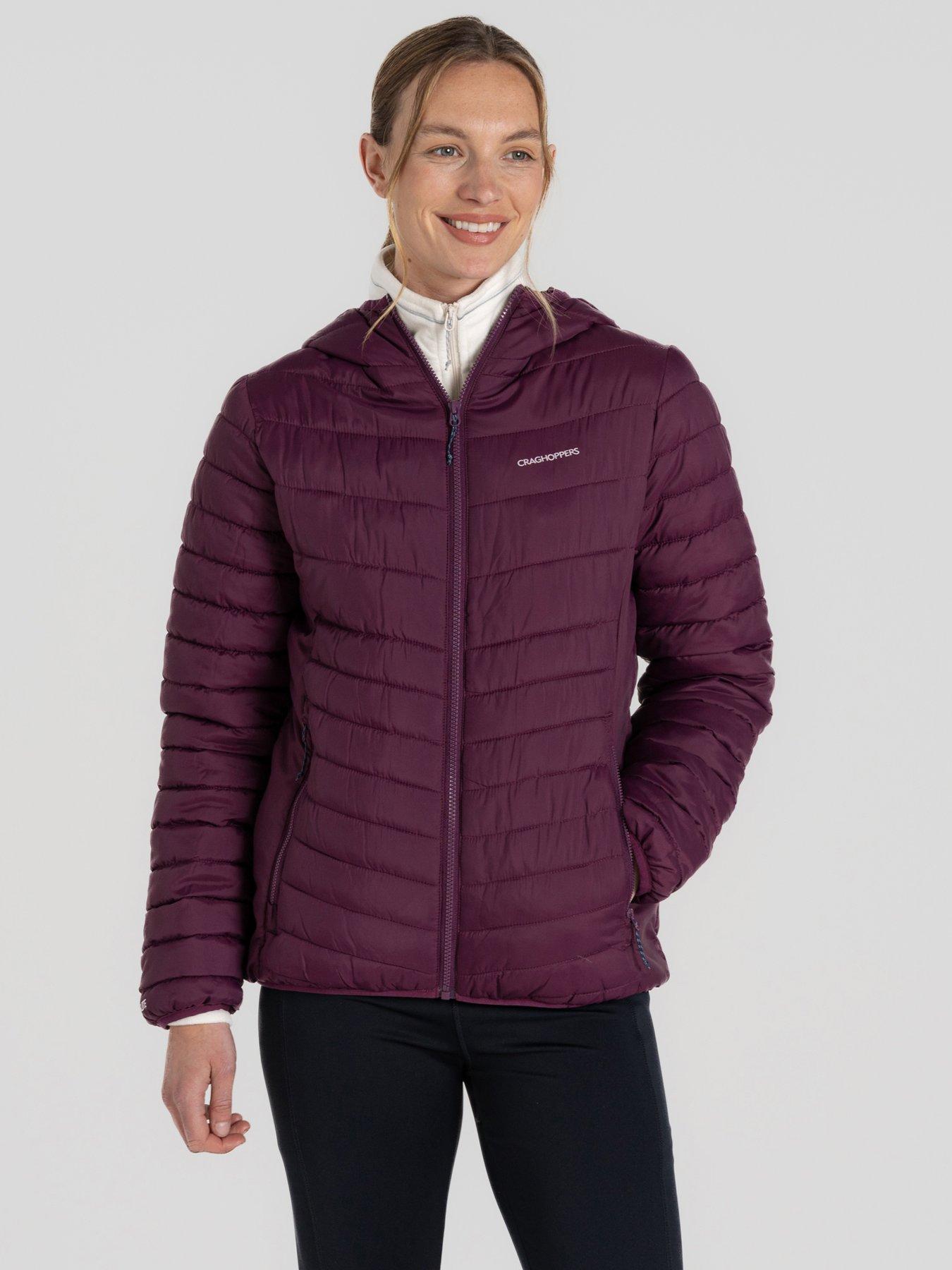 Image 1 of 6 of Craghoppers Womens Compresslite Hooded Insulated Jacket -burgundy