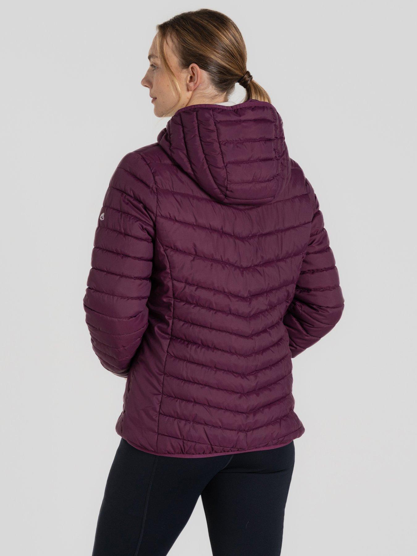Image 2 of 6 of Craghoppers Womens Compresslite Hooded Insulated Jacket -burgundy