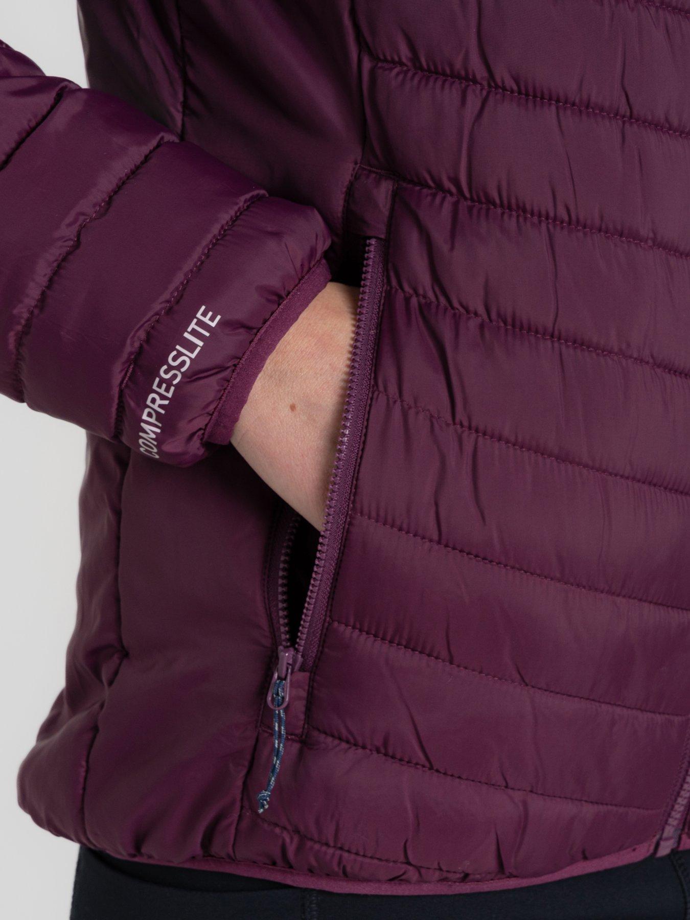 Image 4 of 6 of Craghoppers Womens Compresslite Hooded Insulated Jacket -burgundy