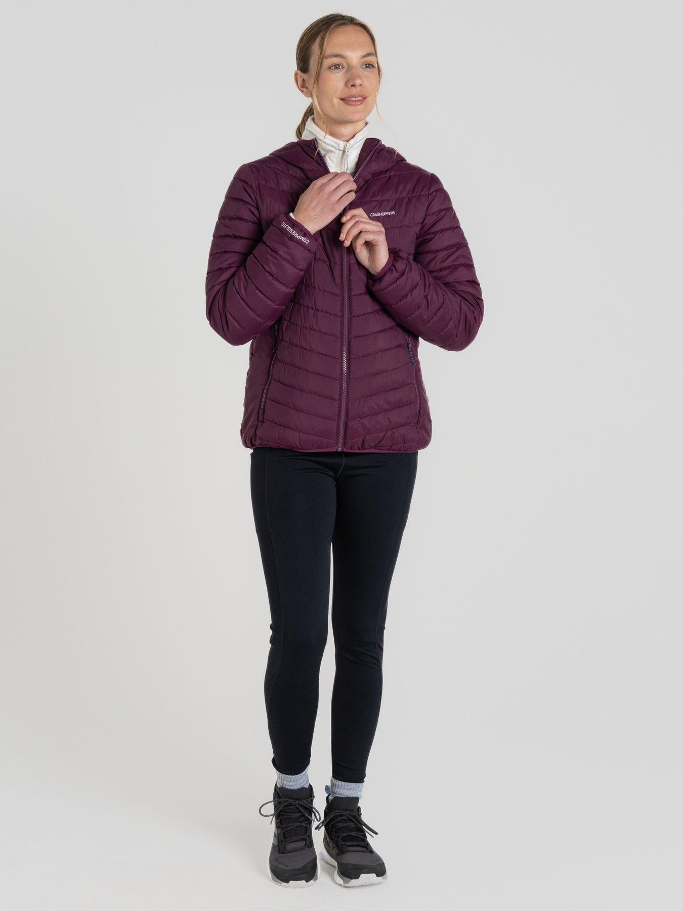 Image 6 of 6 of Craghoppers Womens Compresslite Hooded Insulated Jacket -burgundy