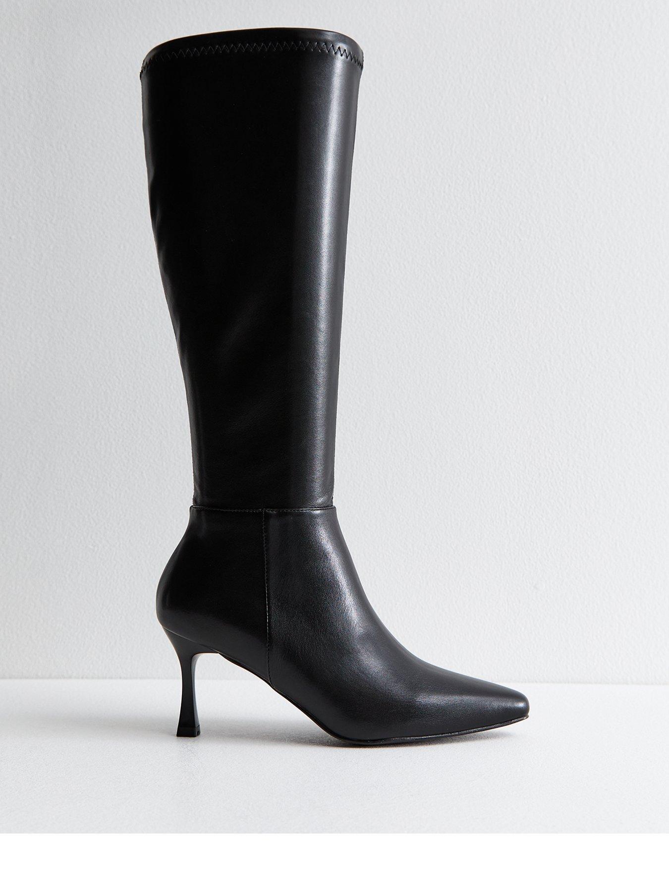 New look black knee high boots online